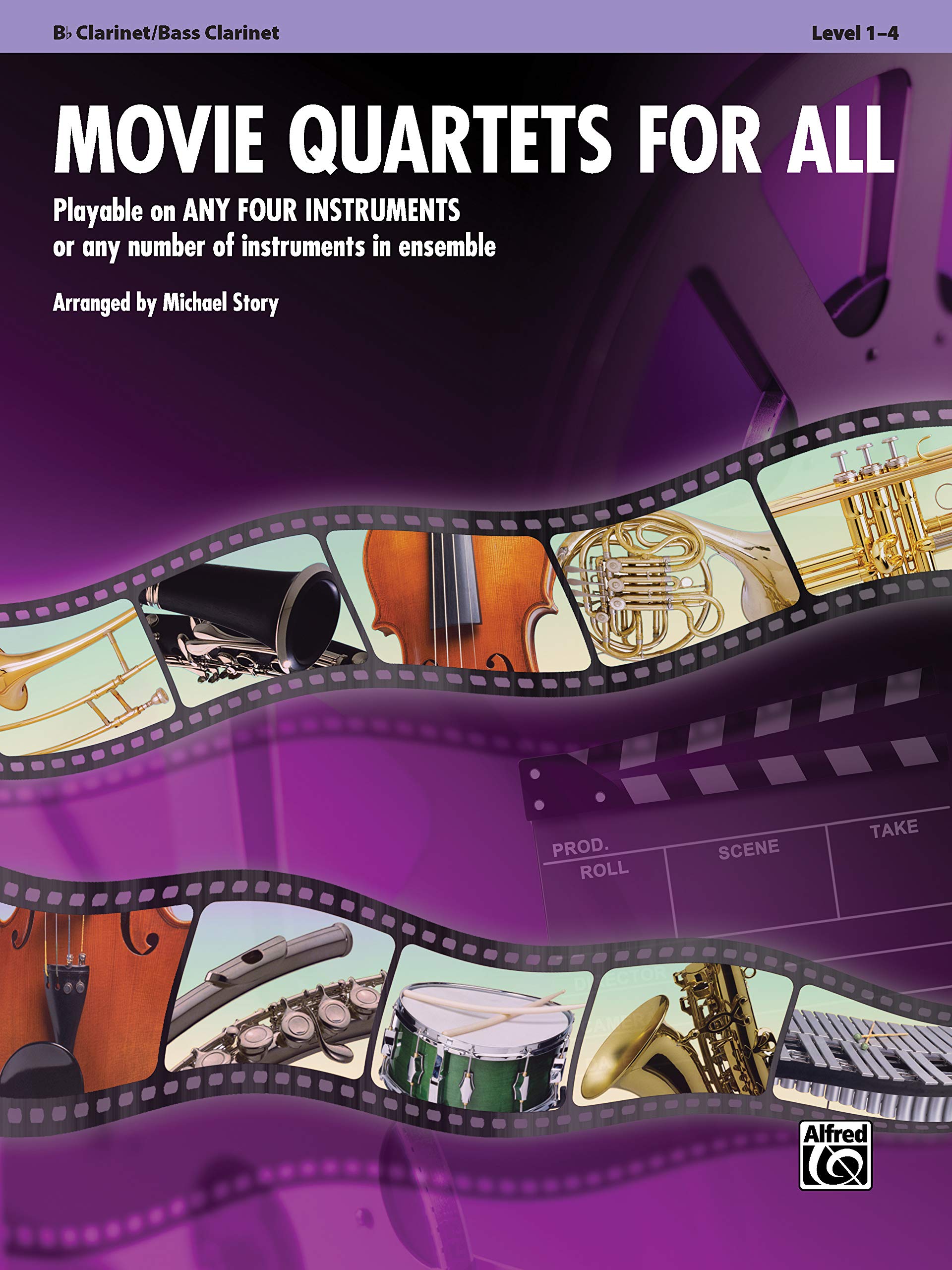 Movie Quartets for All: B-flat Clarinet, Bass Clarinet (For All Series)