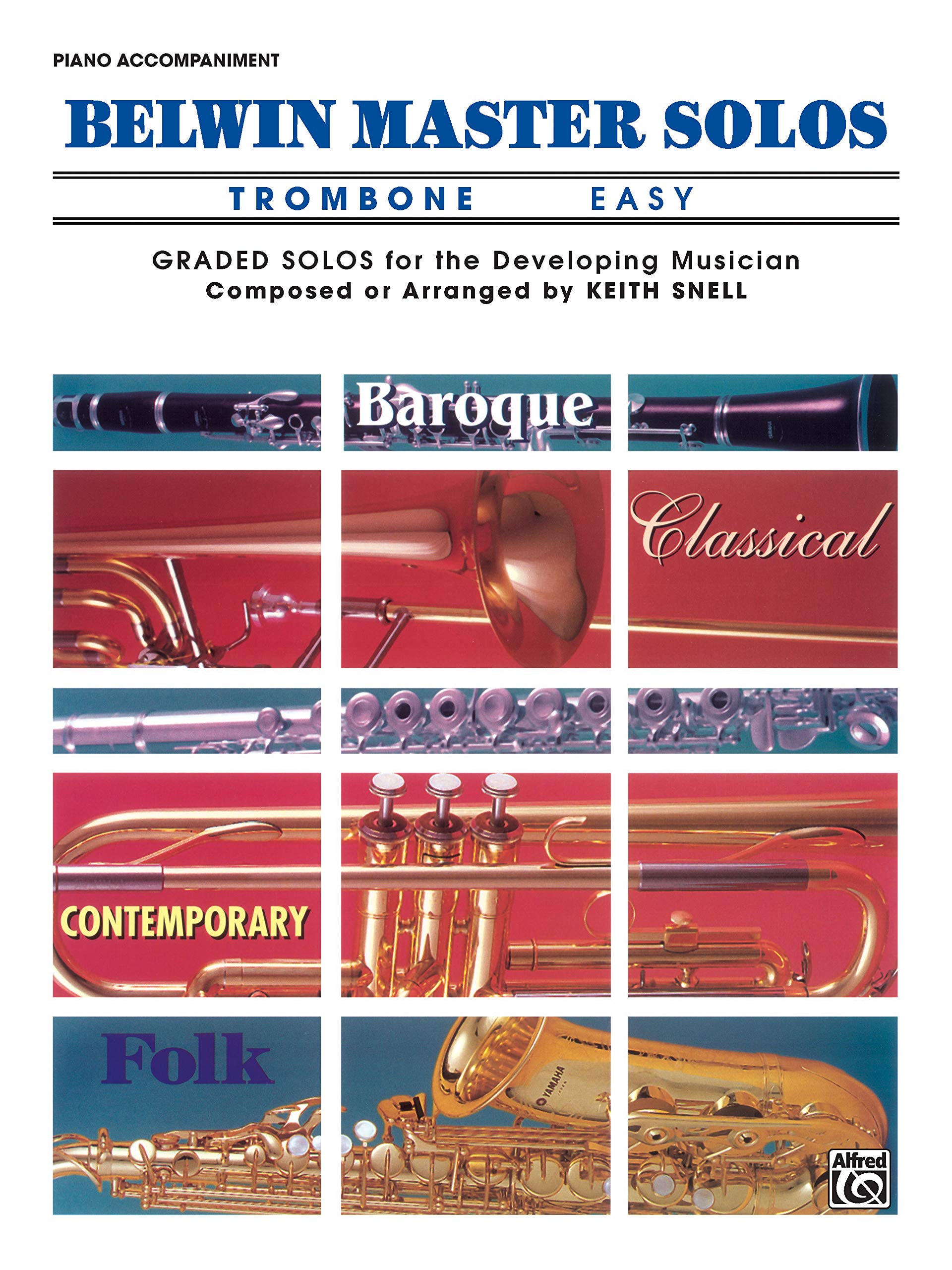 Belwin Master Solos (Trombone), Vol 1: Easy Piano Acc.