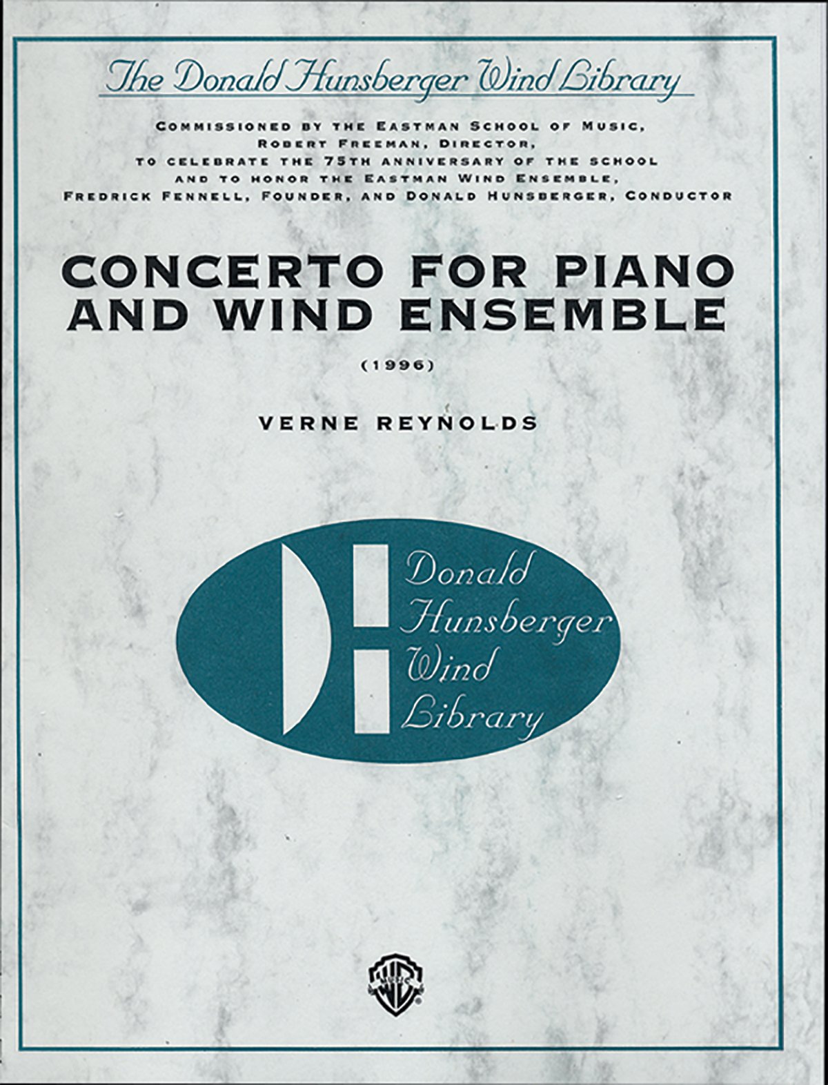 Concerto for Piano and Wind Ensemble (1996 (The Donald Hunsberger Wind Library)