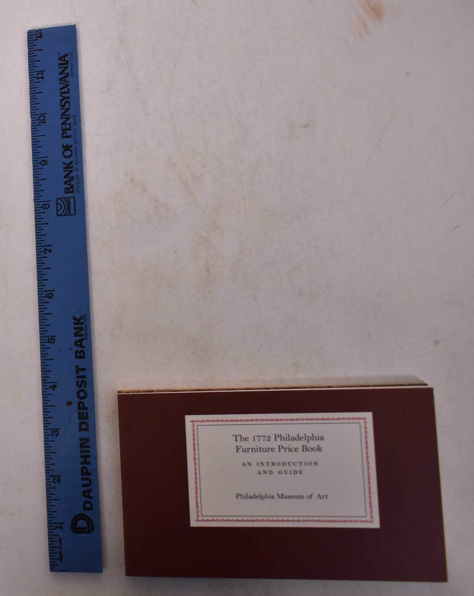 1772 Philadelphia Mobilya Fiyat Kitap: Bir Faks