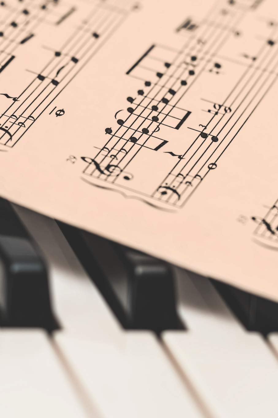 Notizbuch für Pianisten: Tagebuch / Notebook für Klavier und Piano Spieler | 120 Seiten a5+ liniert | Geschenk für Klavierlehrer