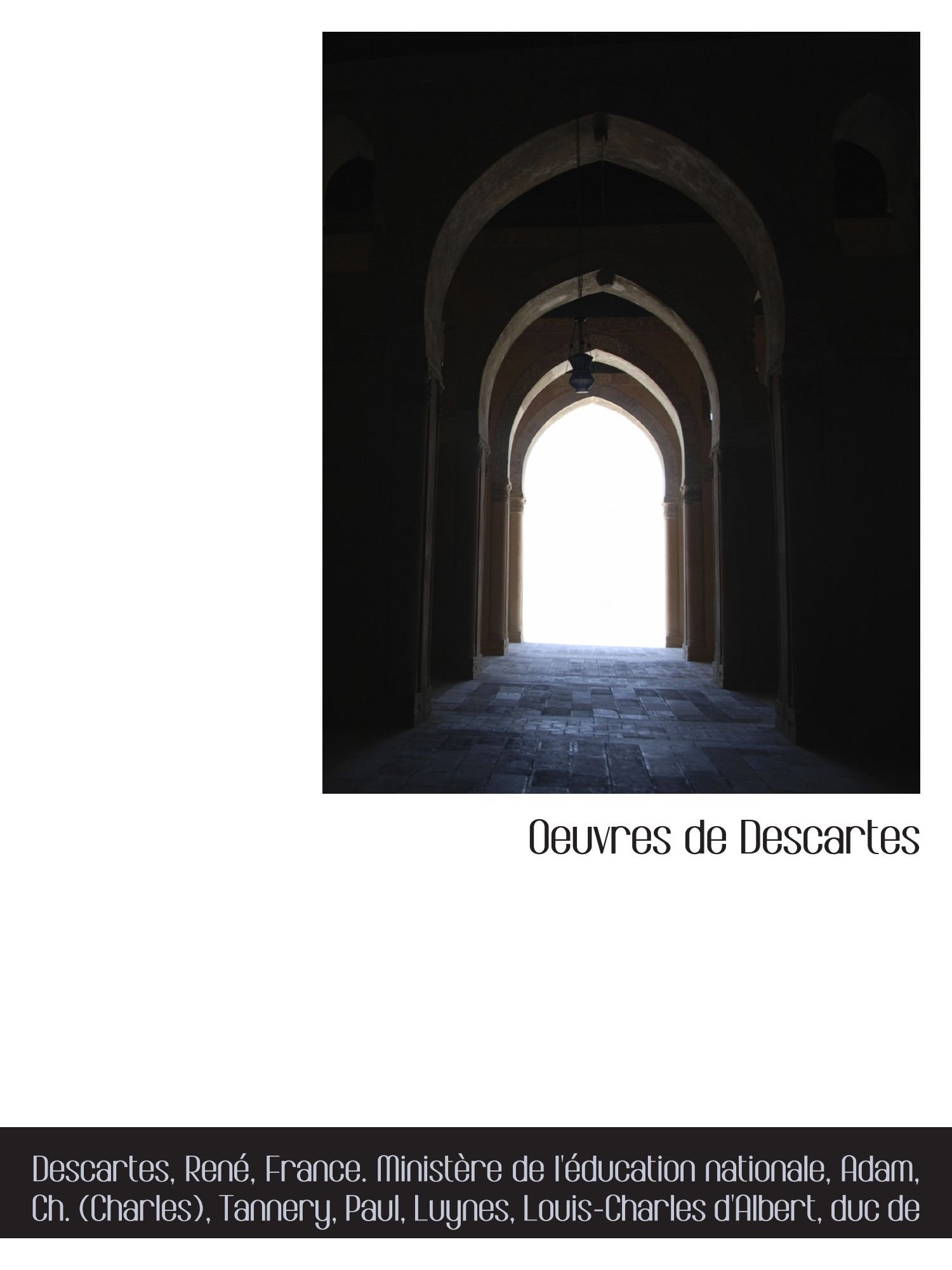 Oeuvres de Descartes (French Edition)