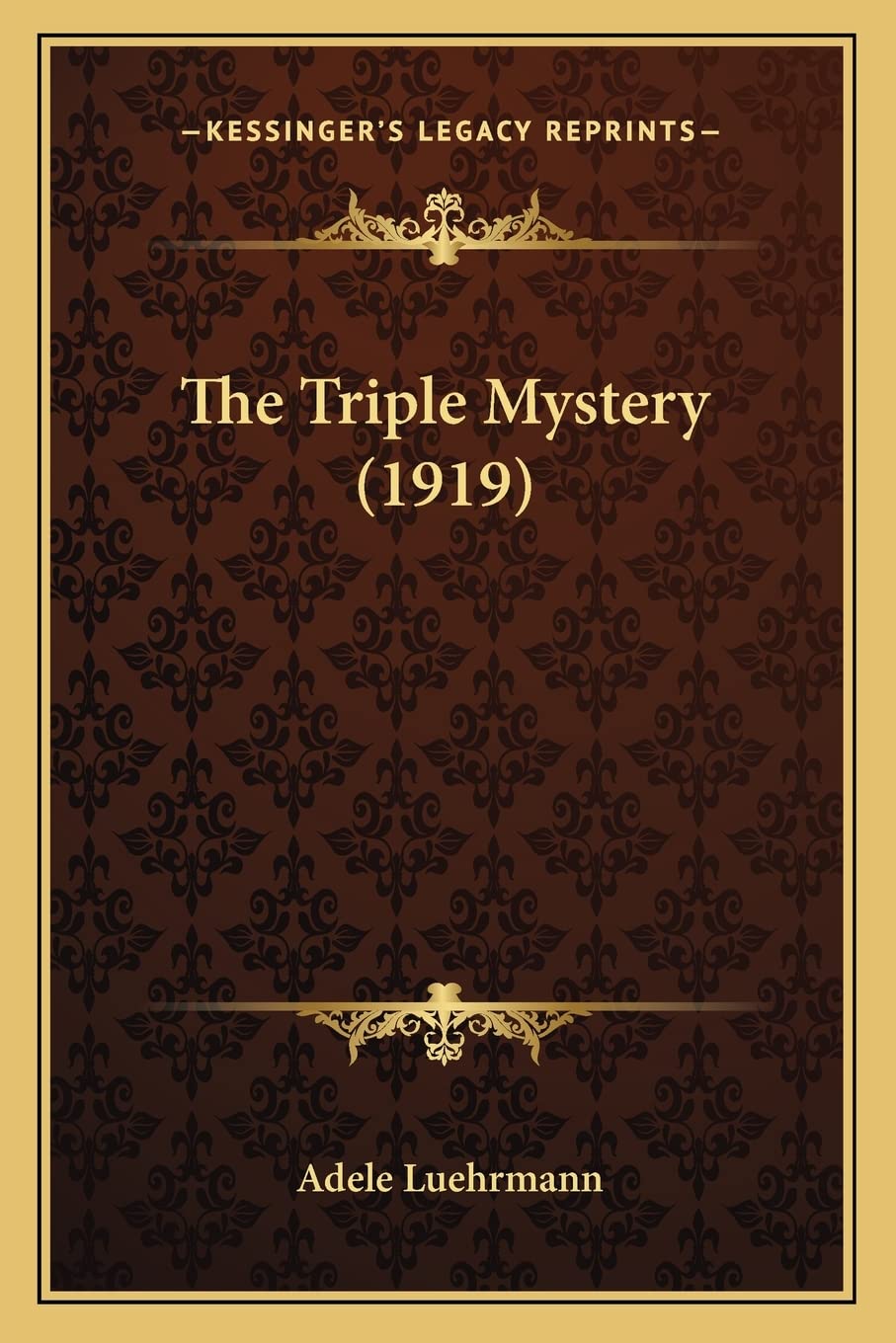 The Triple Mystery (1919)