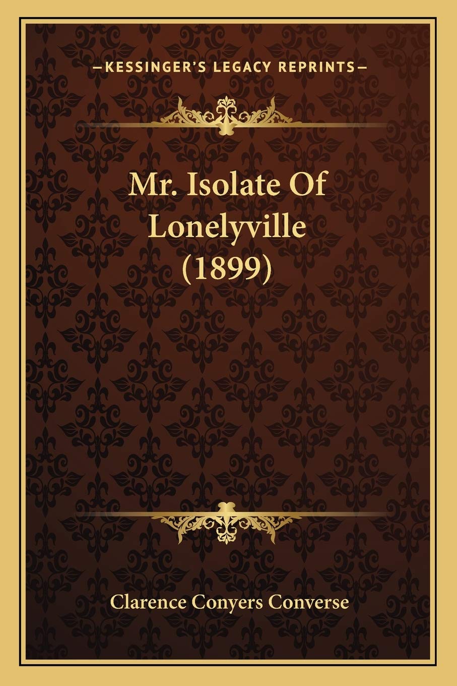Mr. Isolate Of Lonelyville (1899)