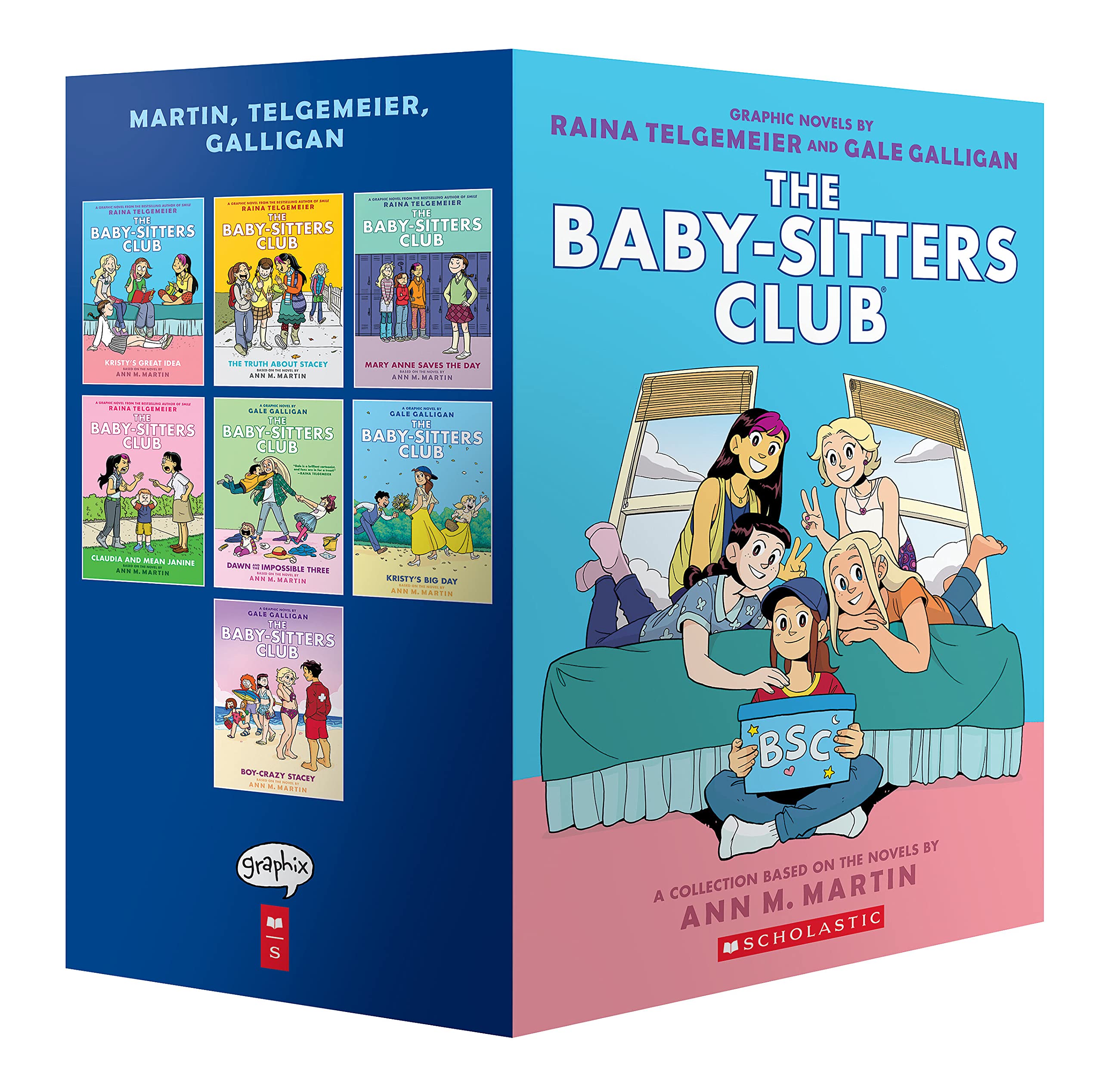 The Baby-sitters Club #1-7 Graphic Novel Box Set: Full-Color Edition