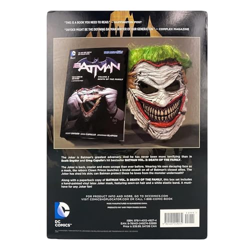 Batman: Death of the Family Mask and Book Set