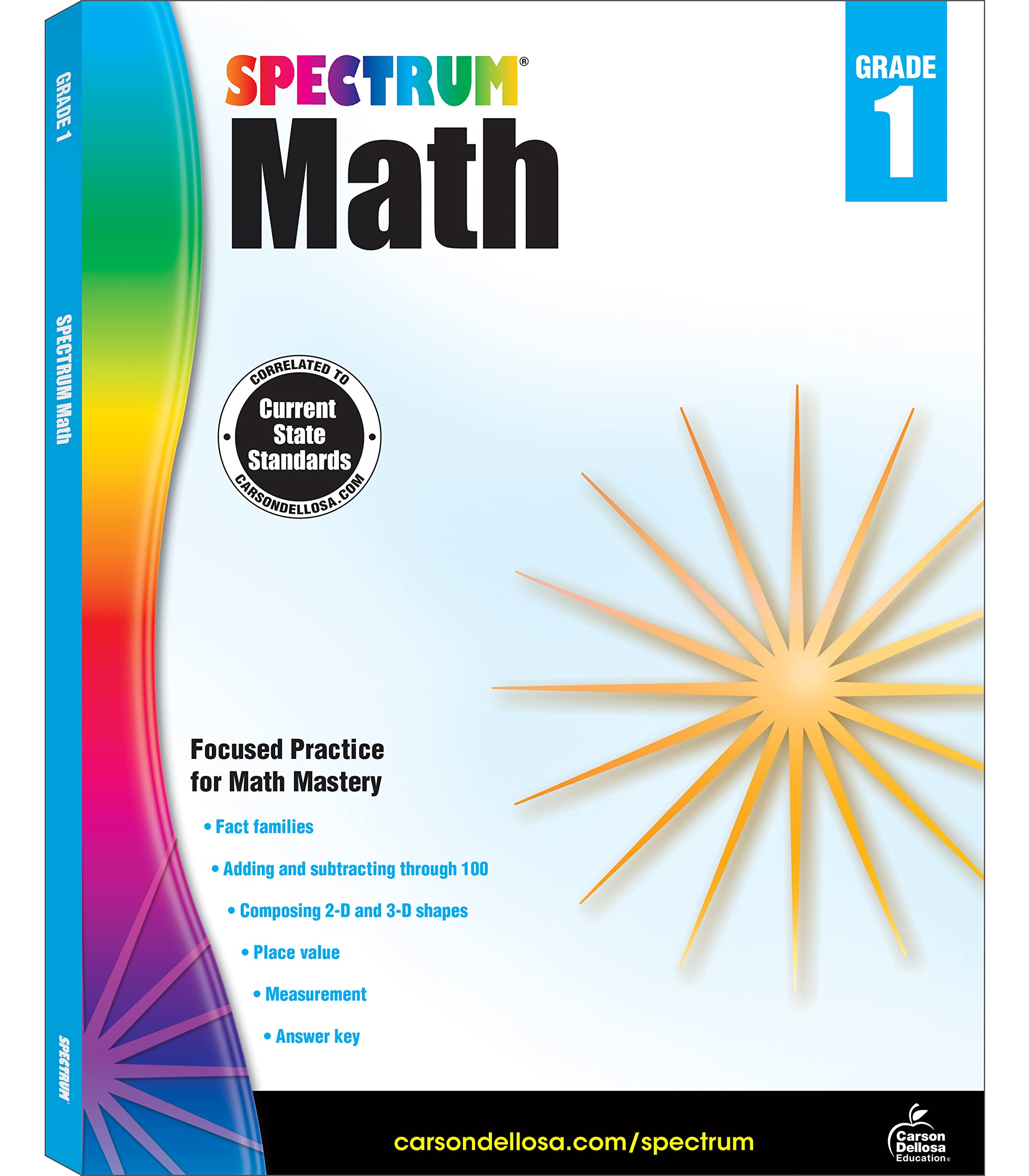 Spectrum Paperback Math Book, Grade 1, Ages 6-7