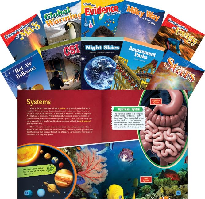 Teacher Created Materials - Classroom Library Collections: STEM Readers - 10 Book Set - Grade 5 - Guided Reading Level R - T