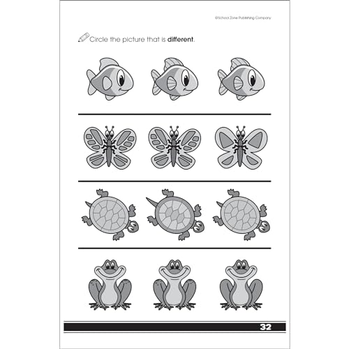 School Zone - Get Ready for Preschool Workbook - Ages 3 to 6, Letters, Numbers, Colors, Counting, Rhyming, Patterns, Matching, and More (School Zone Little Get Ready!™ Book Series)