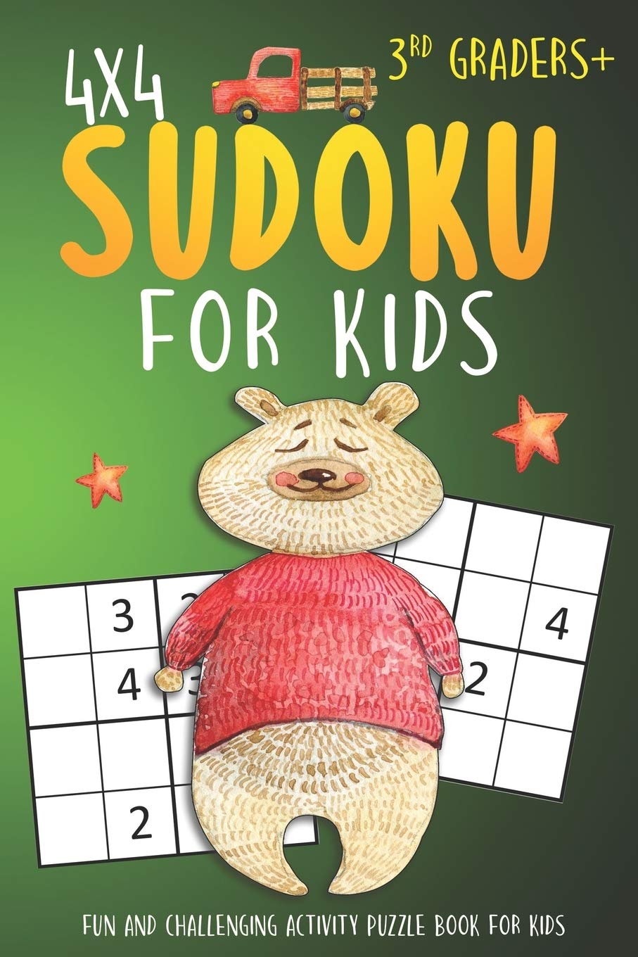 Sudoku For 3rd Graders: 4x4 Sudoku Puzzle Books For Kids, Boys, Girls Large Print - The Beginners Brain Games For Weekend or Travel (Sudoku Books for Kids): 25