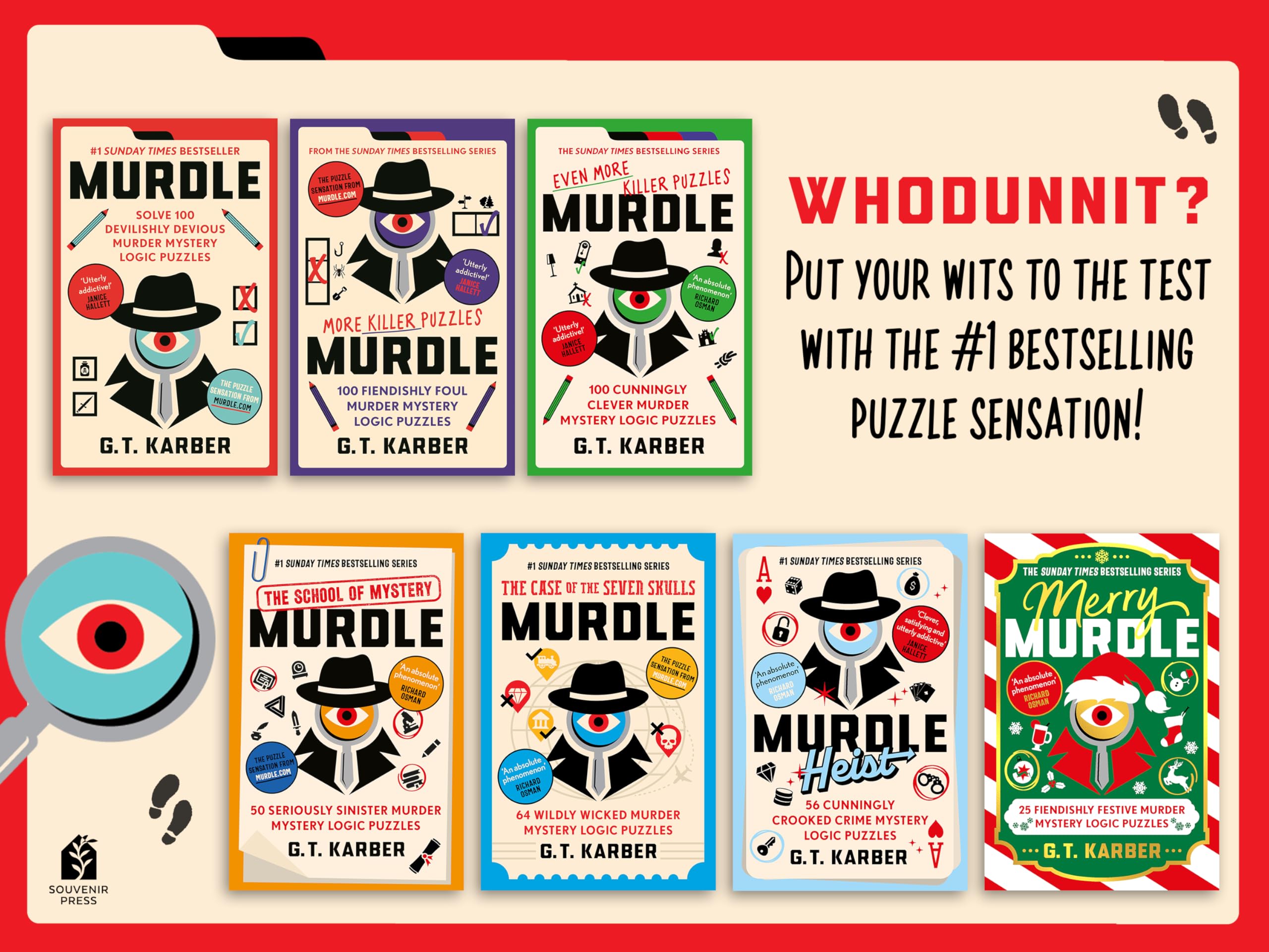 Murdle: #1 SUNDAY TIMES BESTSELLER: Solve 100 Devilishly Devious Murder Mystery Logic Puzzles (Book 1)