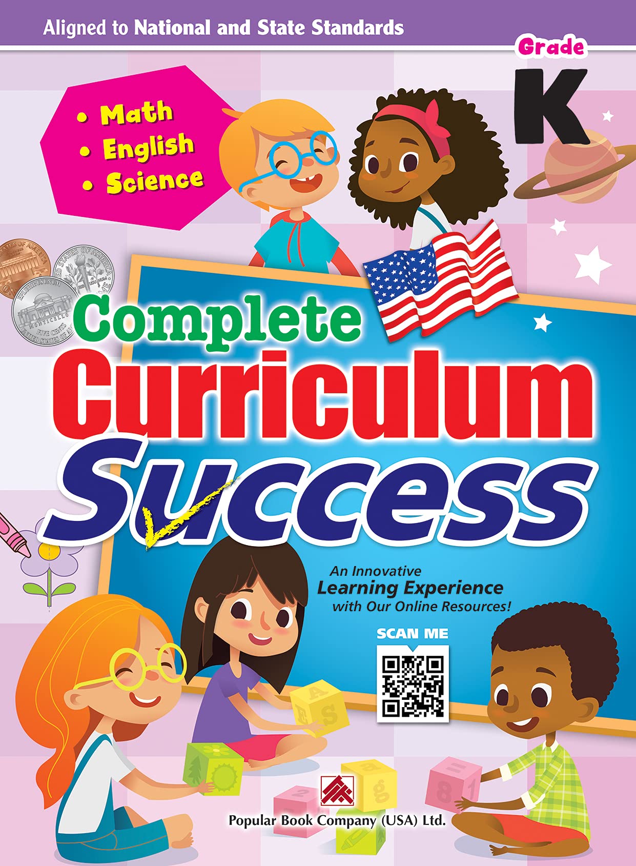 Complete Curriculum Success Kindergarten - Learning Workbook For Kindergarten Students - English, Ma