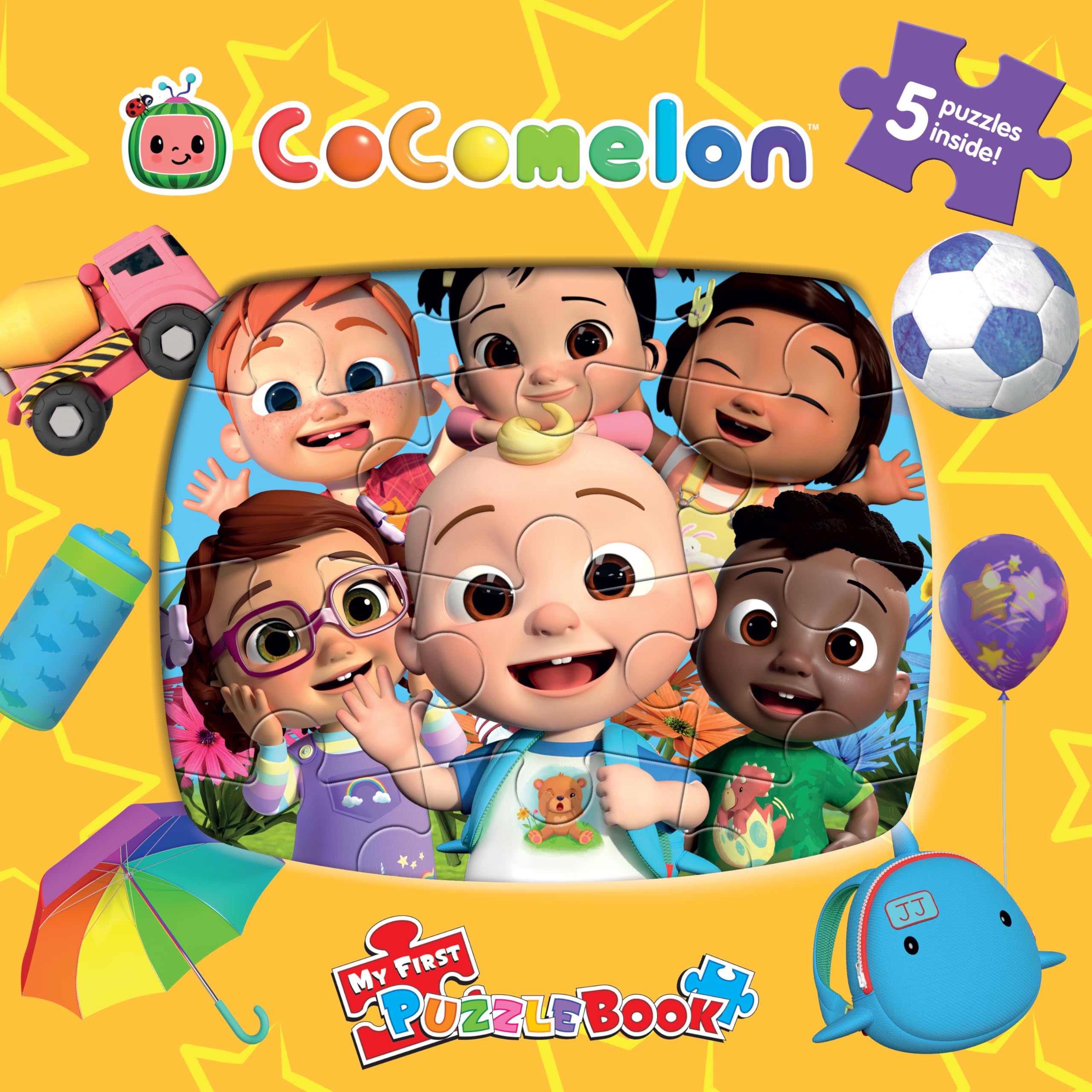 Cocomelon My First Puzzle Book - Jigsaw Puzzles for kids, 10-page board book, 5 puzzles to enjoy