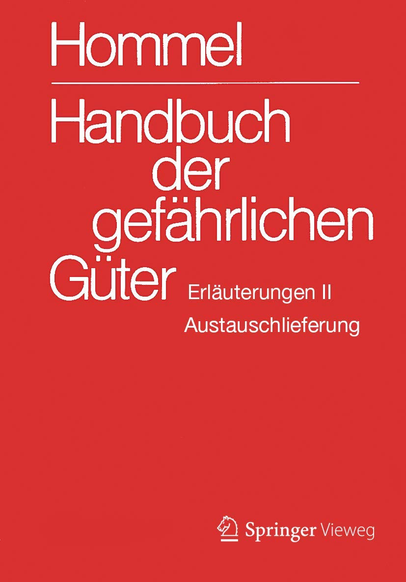 Handbuch der gefährlichen Güter. Erläuterungen II. Austauschlieferung, Dezember 2018: Gewässerverunreinigung