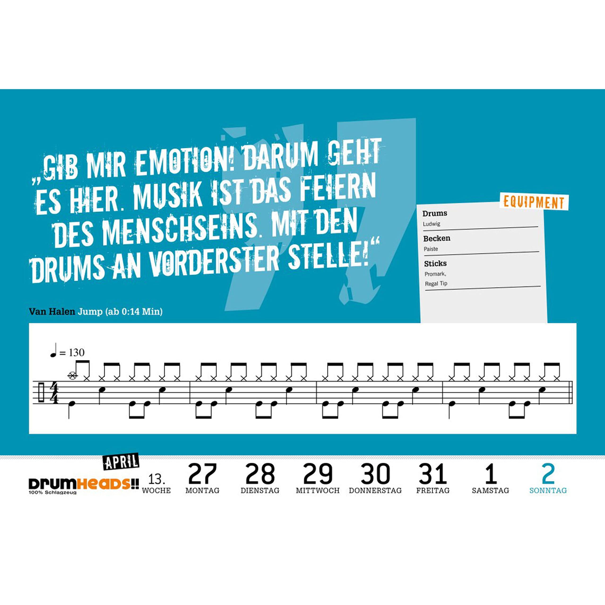 DrumHeads!! Groove-Kalender 2023: Wochenkalender