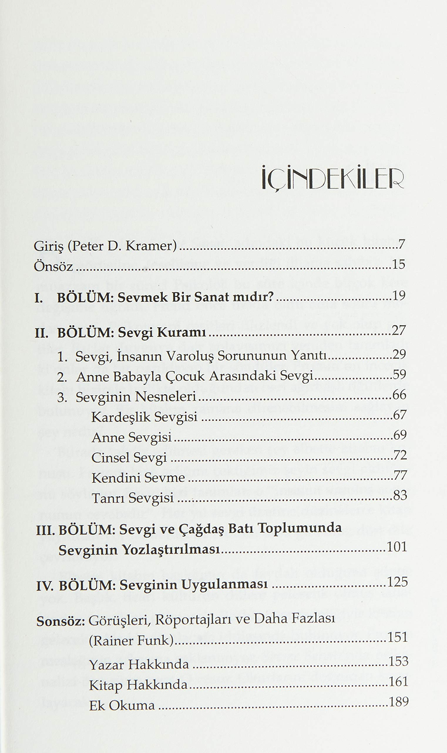 Sevme Sanatı (Klasik Kapak): Bir Eylem Olarak Sevmek