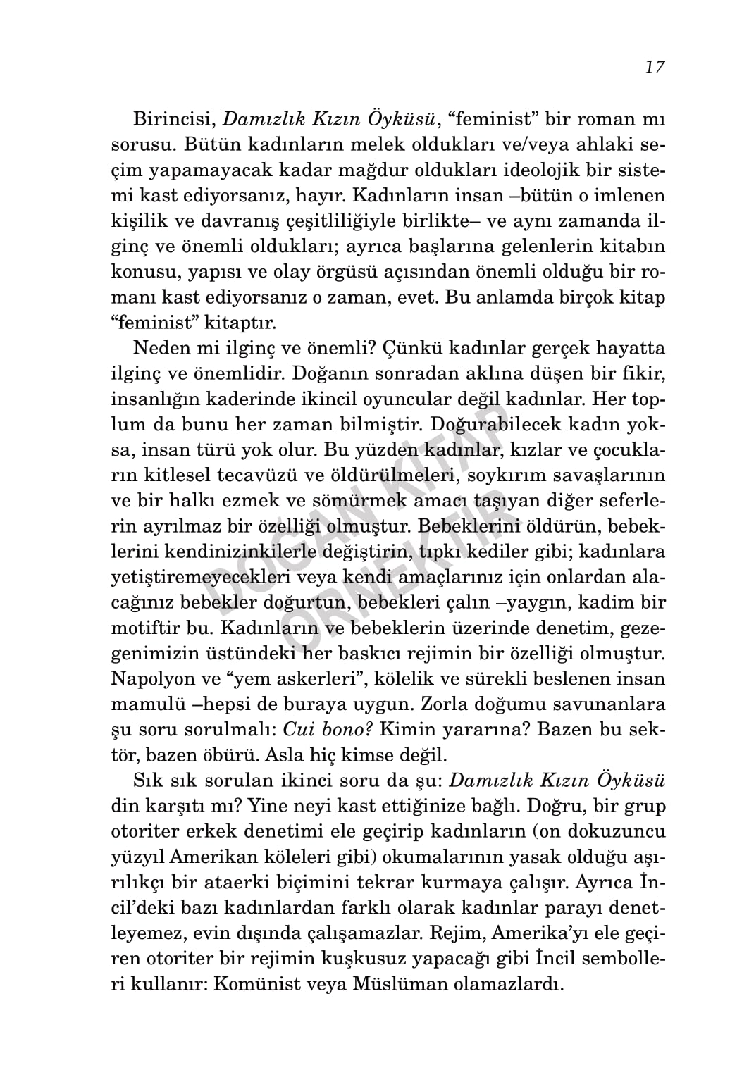Damızlık Kızın Öyküsü