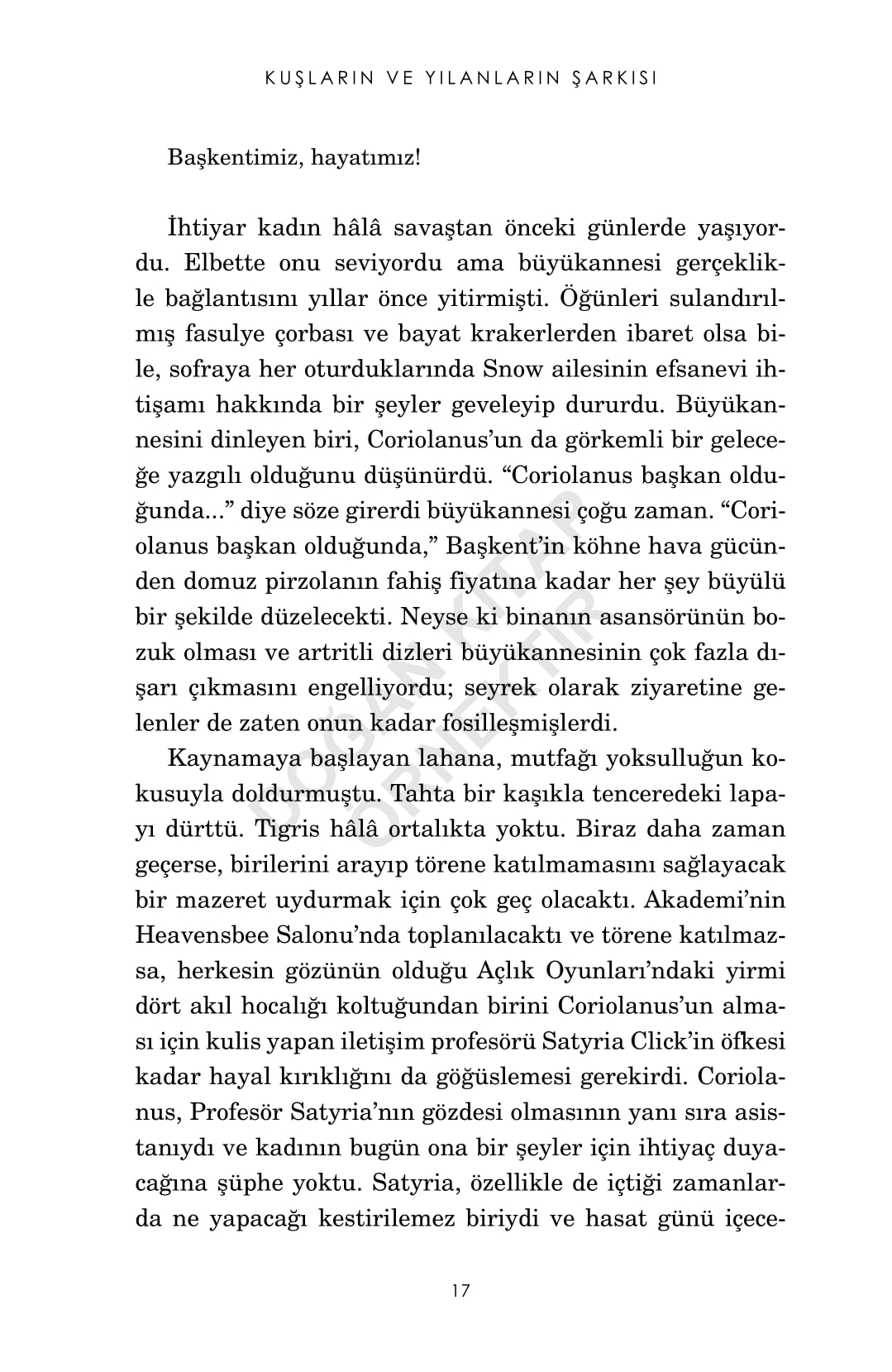 Açlık Oyunları 4 - Kuşların ve Yılanların Şarkısı