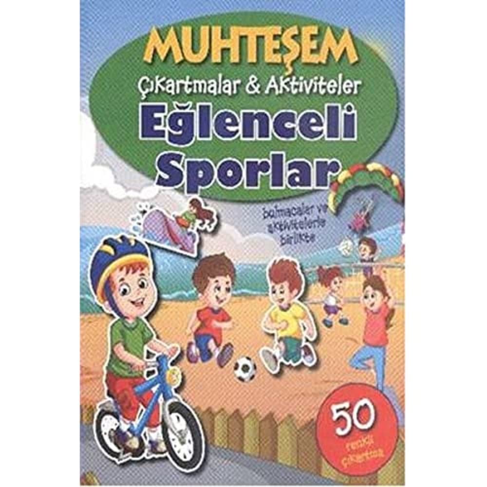 Muhteşem Çıkartmalar Aktiviteler Eğlenceli Sporlar: Bulmacalar ve Aktivitelerle Birlikte