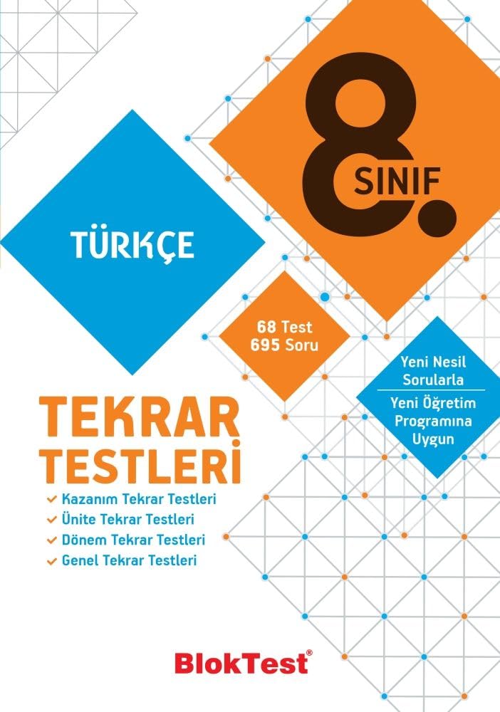 Bloktest Yayınları 8. Sınıf LGS Türkçe Tekrar Testleri 2021-2022