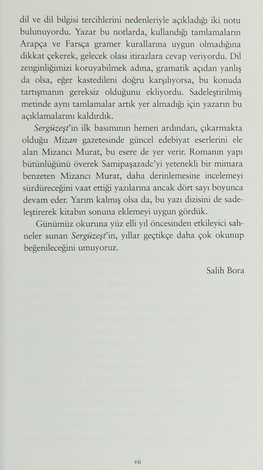 Sergüzeşt (Günümüz Türkçesiyle): Türk Edebiyatı Klasikleri - 21