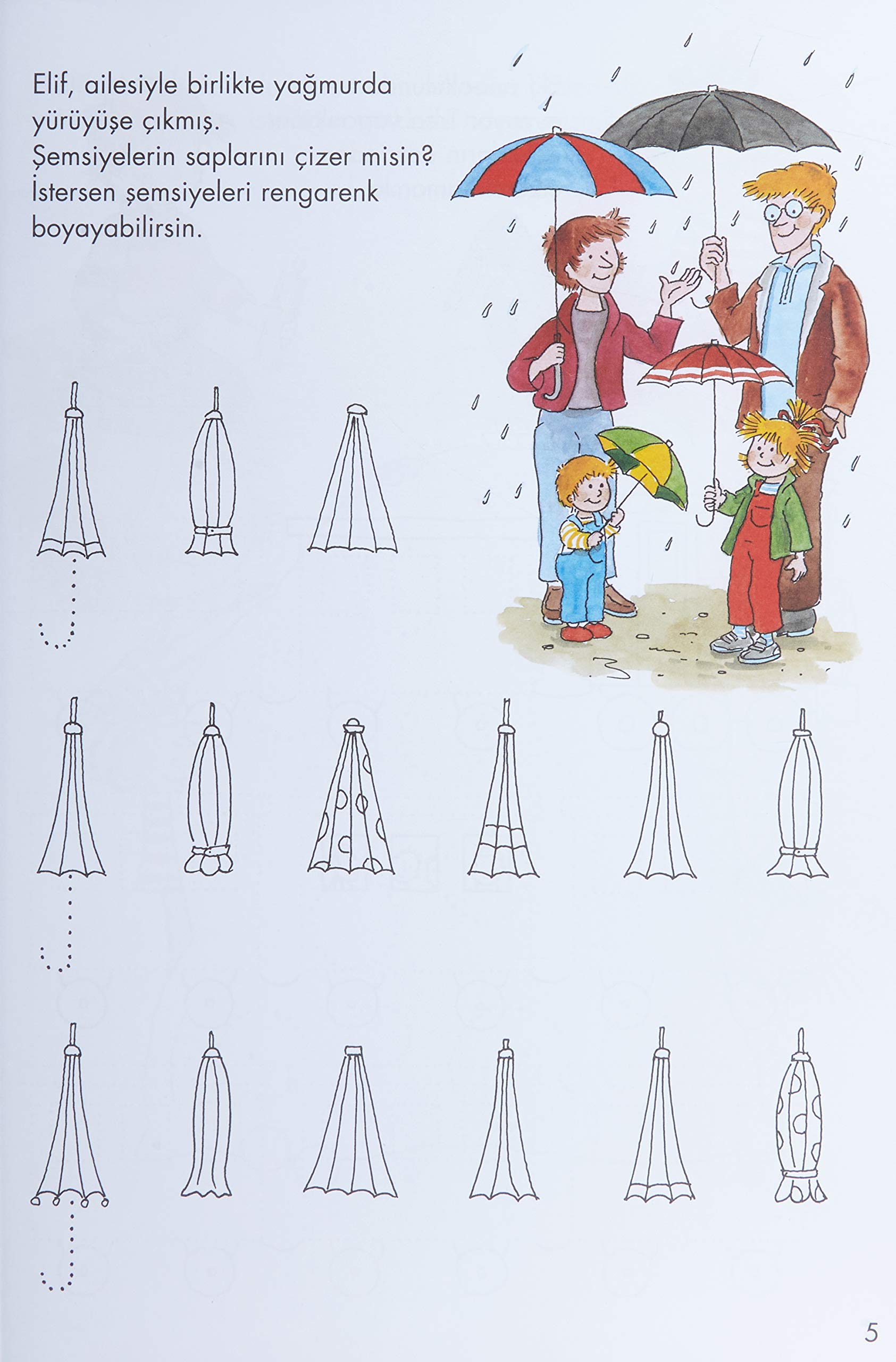 Yazmayı Kolaylaştırıcı Çizgi Çalışmaları - Arkadaşım Elif