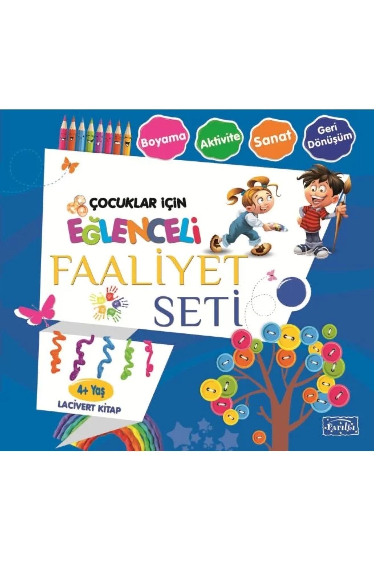 Eğlenceli Faaliyet Seti Lacivert Kitap – 4 Yaş Üzeri