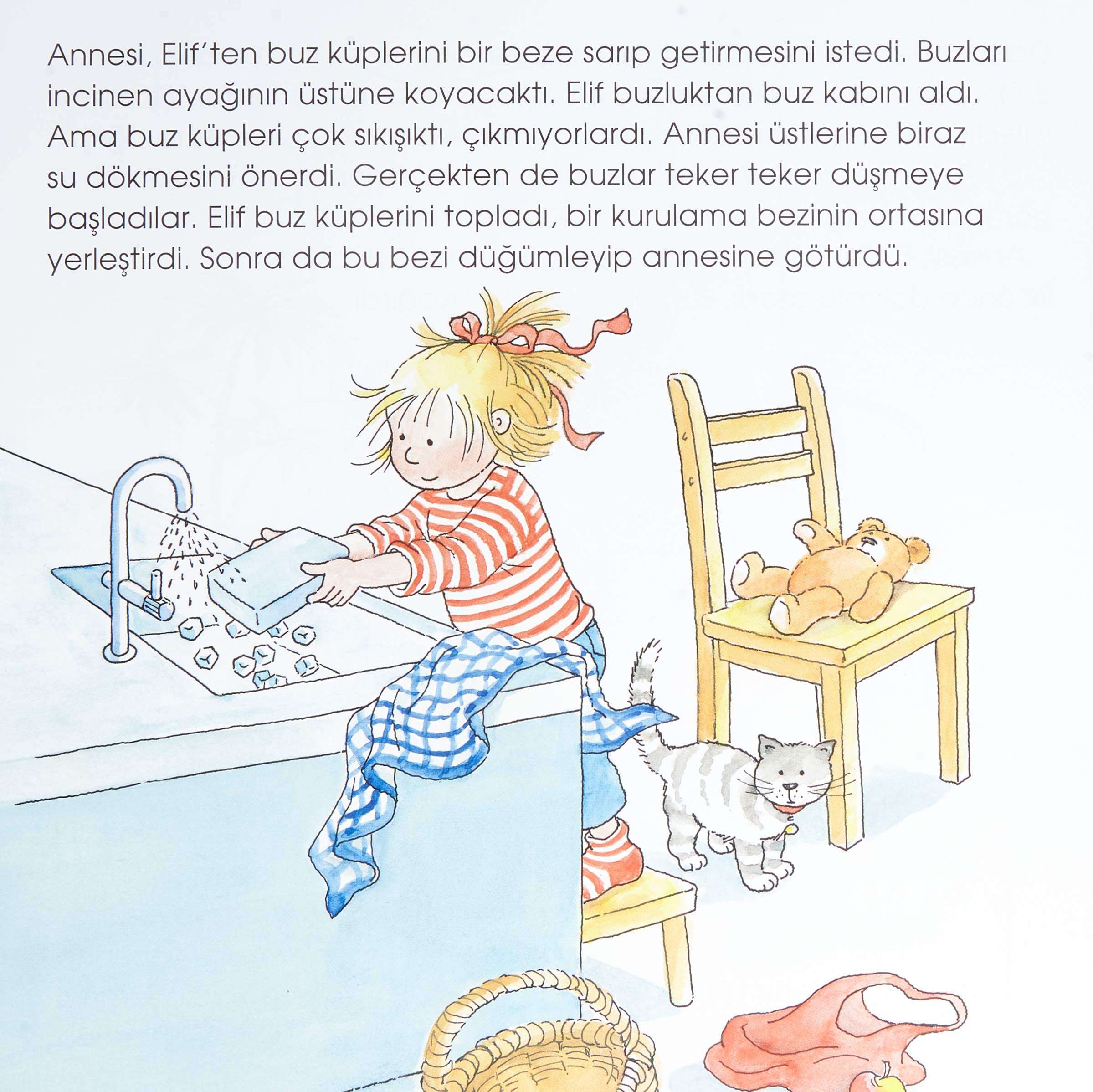 İlk Okuma Kitabım - Elif Annesine Yardım Ediyor