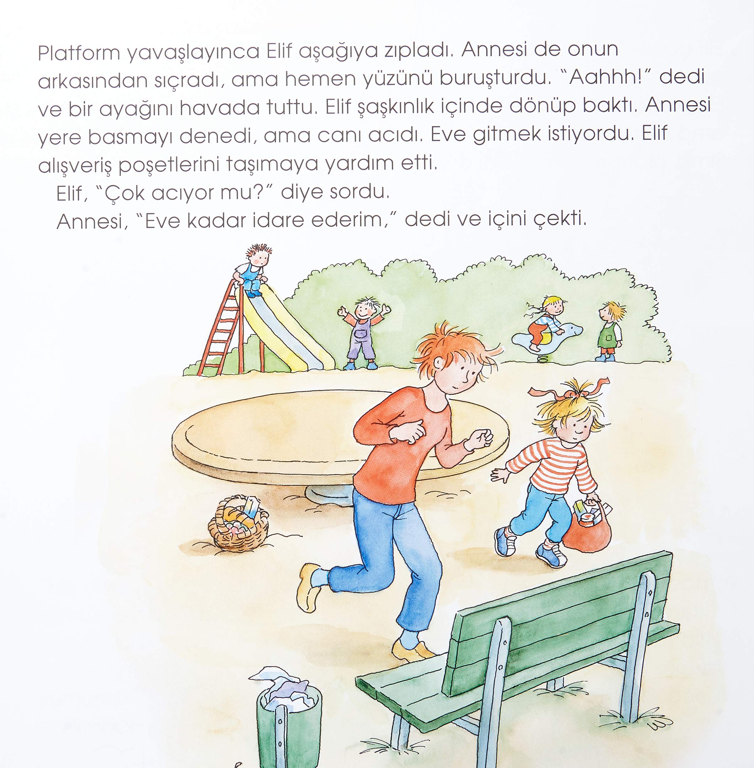 İlk Okuma Kitabım - Elif Annesine Yardım Ediyor
