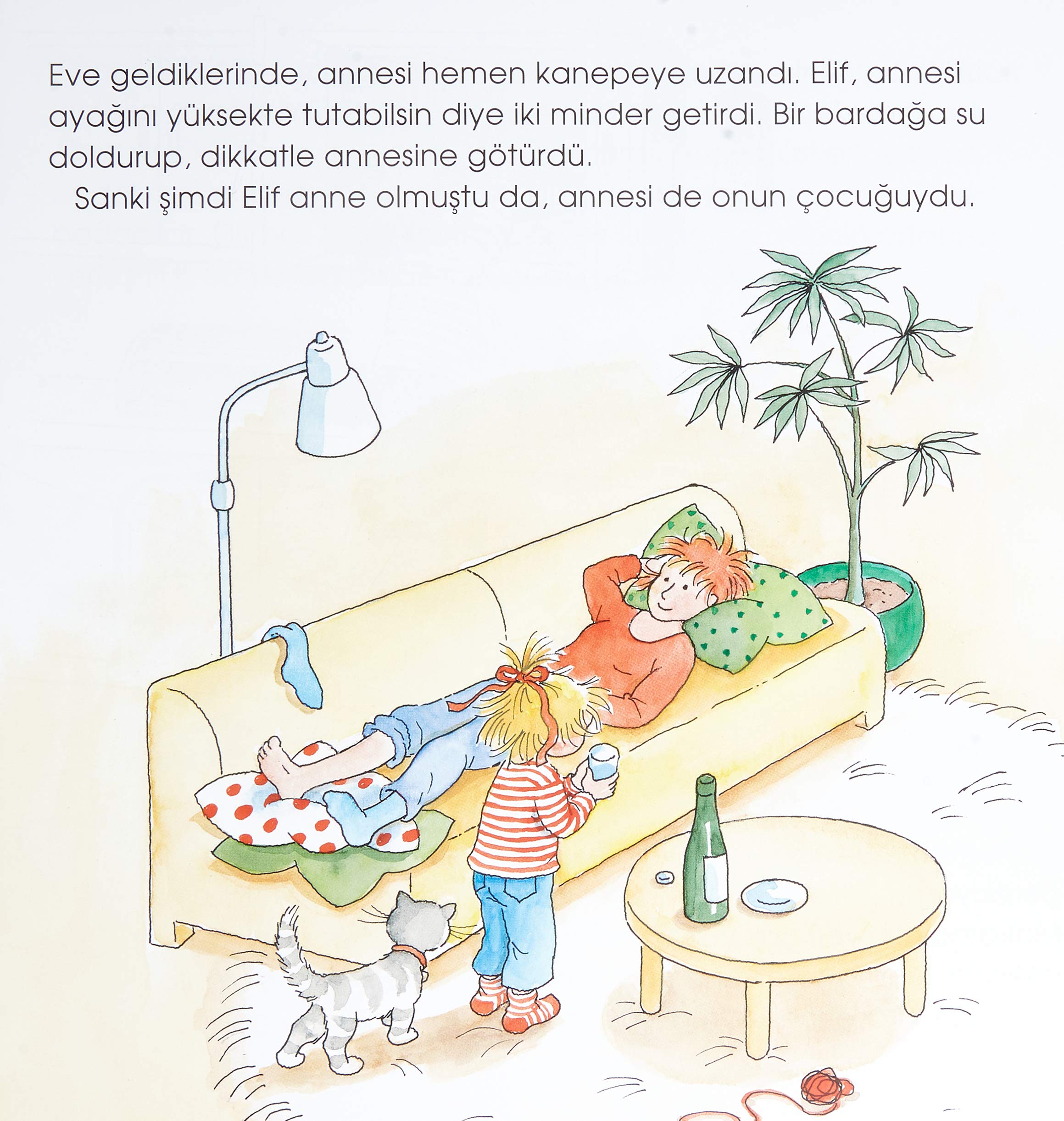 İlk Okuma Kitabım - Elif Annesine Yardım Ediyor