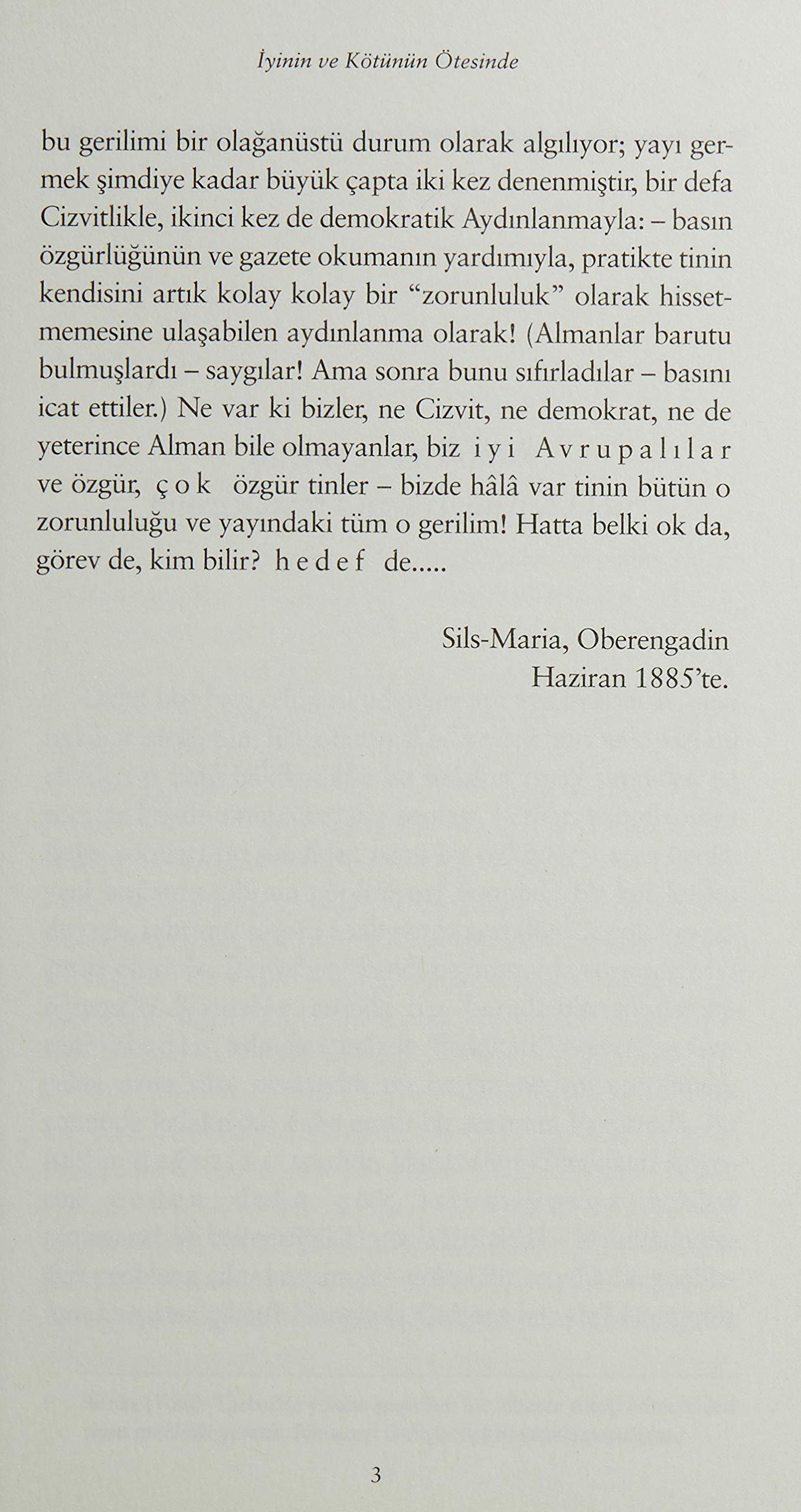 İyinin ve Kötünün Ötesinde: Hasan Ali Yücel Klasikler Dizisi