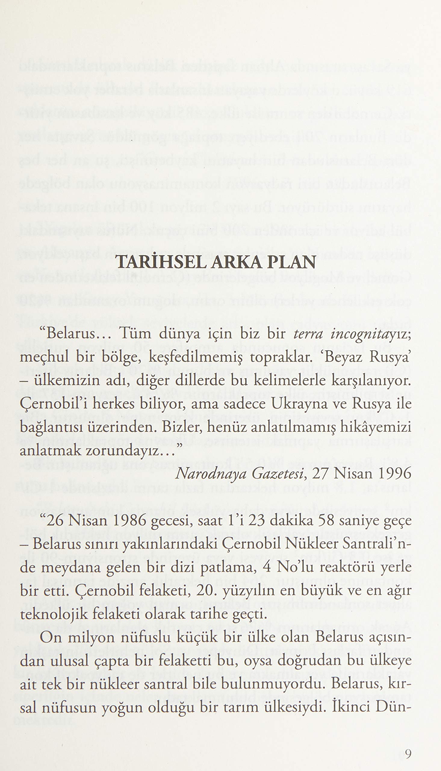 Çernobil Duası - Geleceğin Tarihi: 2015 Nobel Edebiyat Ödülü