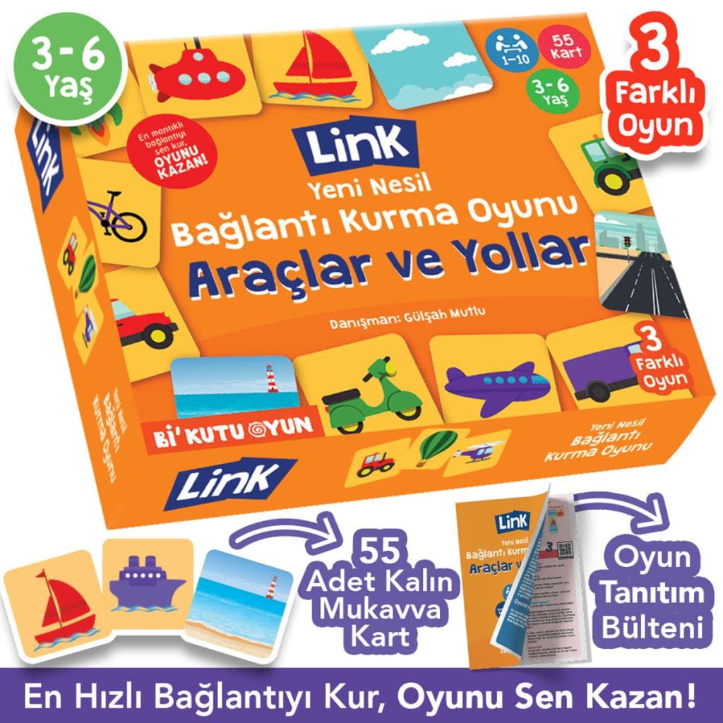 Link Bağlantı Kurma Oyunu - Araçlar ve Yollar