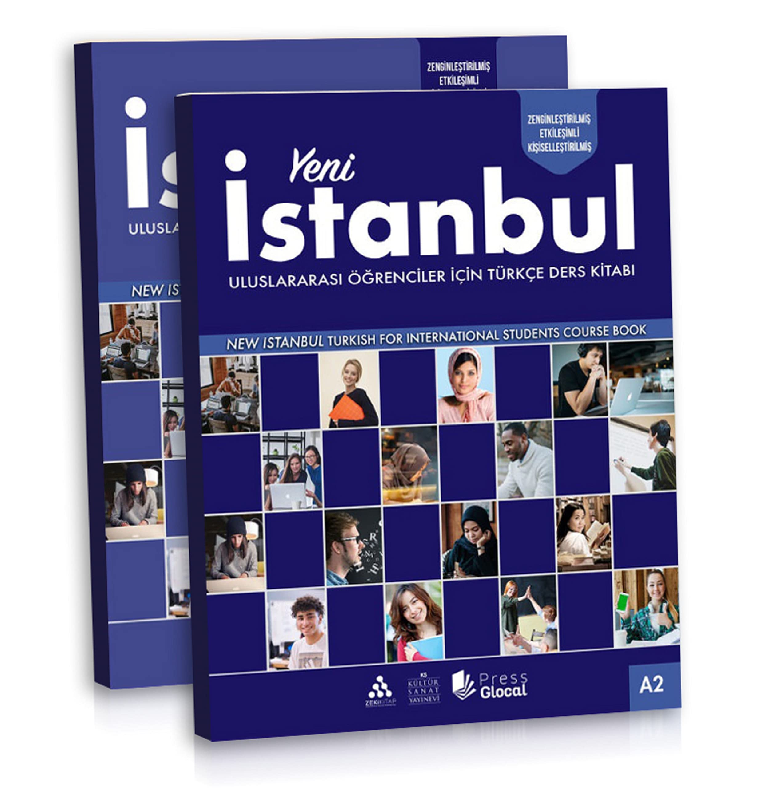 Istanbul A2 Turkce Seti Yeni, Yabancilar icin Turkce Ders Kitabi ve Calisma Kitap Seti - QR Kod Secenekli - Baslangic Seviyesi Alistırma Kitap Seti