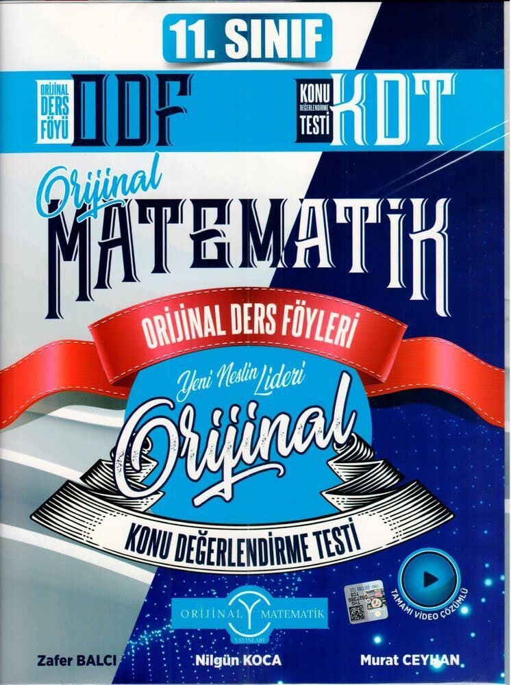 11. Sınıf Matematik ODF KDT Orijinal Ders Föyleri Konu Değerlendirme Testleri