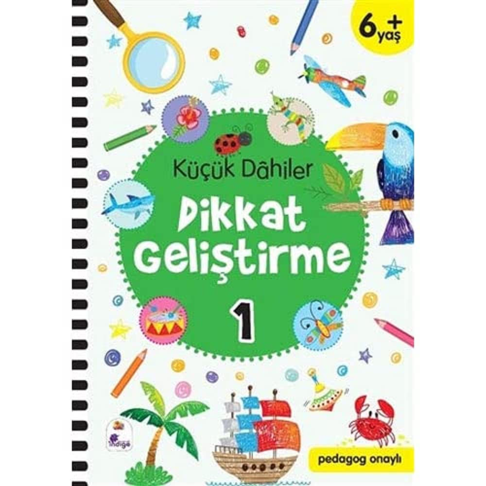 Küçük Dahiler Dikkat Geliştirme 1 (6+ Yaş): Pedagog Onaylı