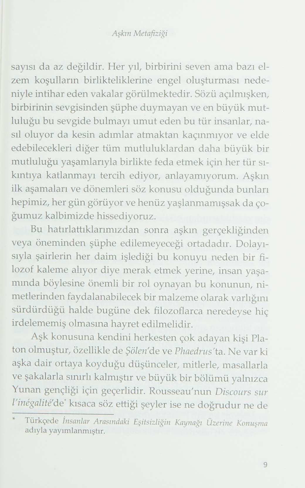 Aşkın Metafiziği