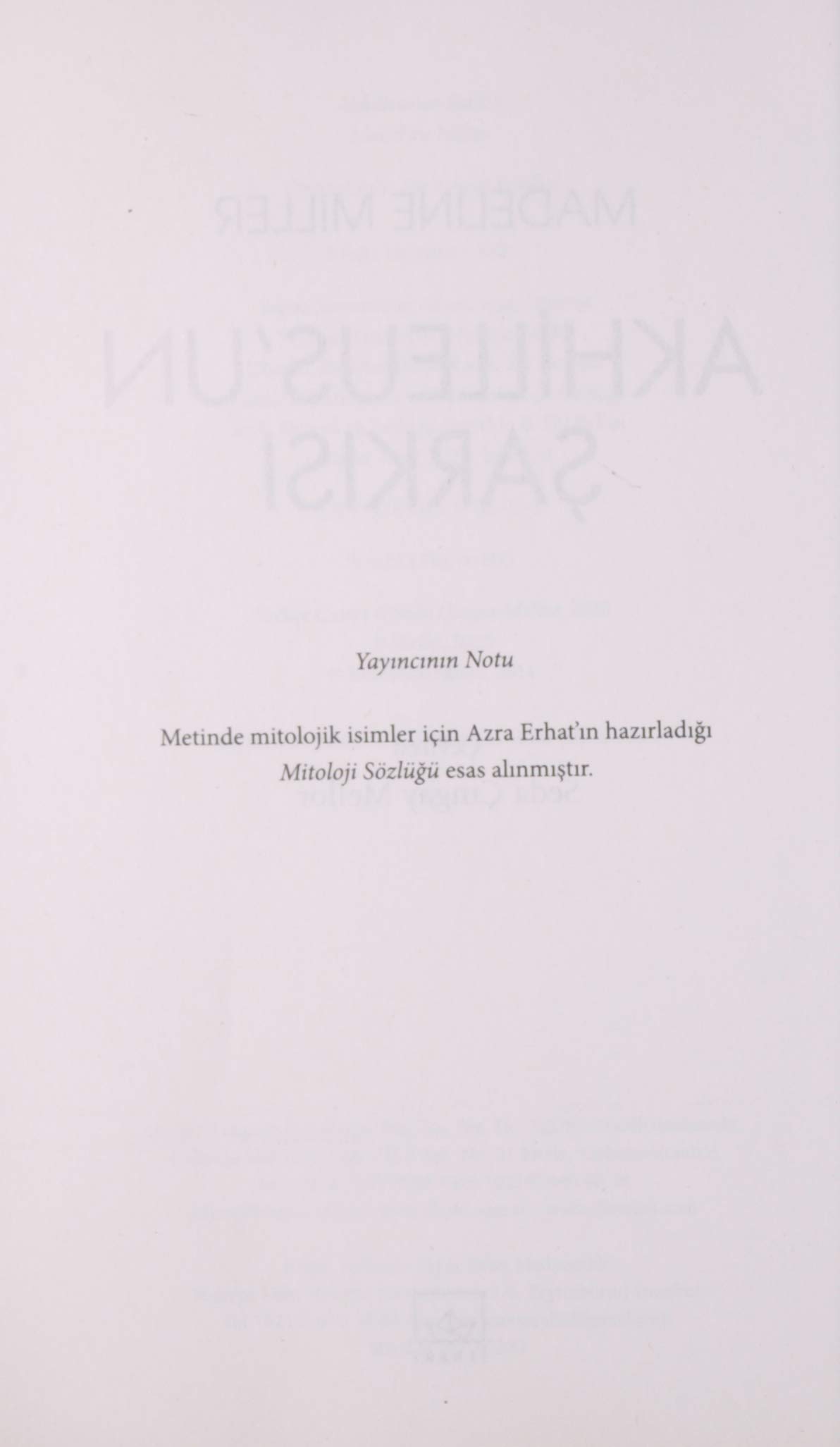 Akhilleus’un Şarkısı