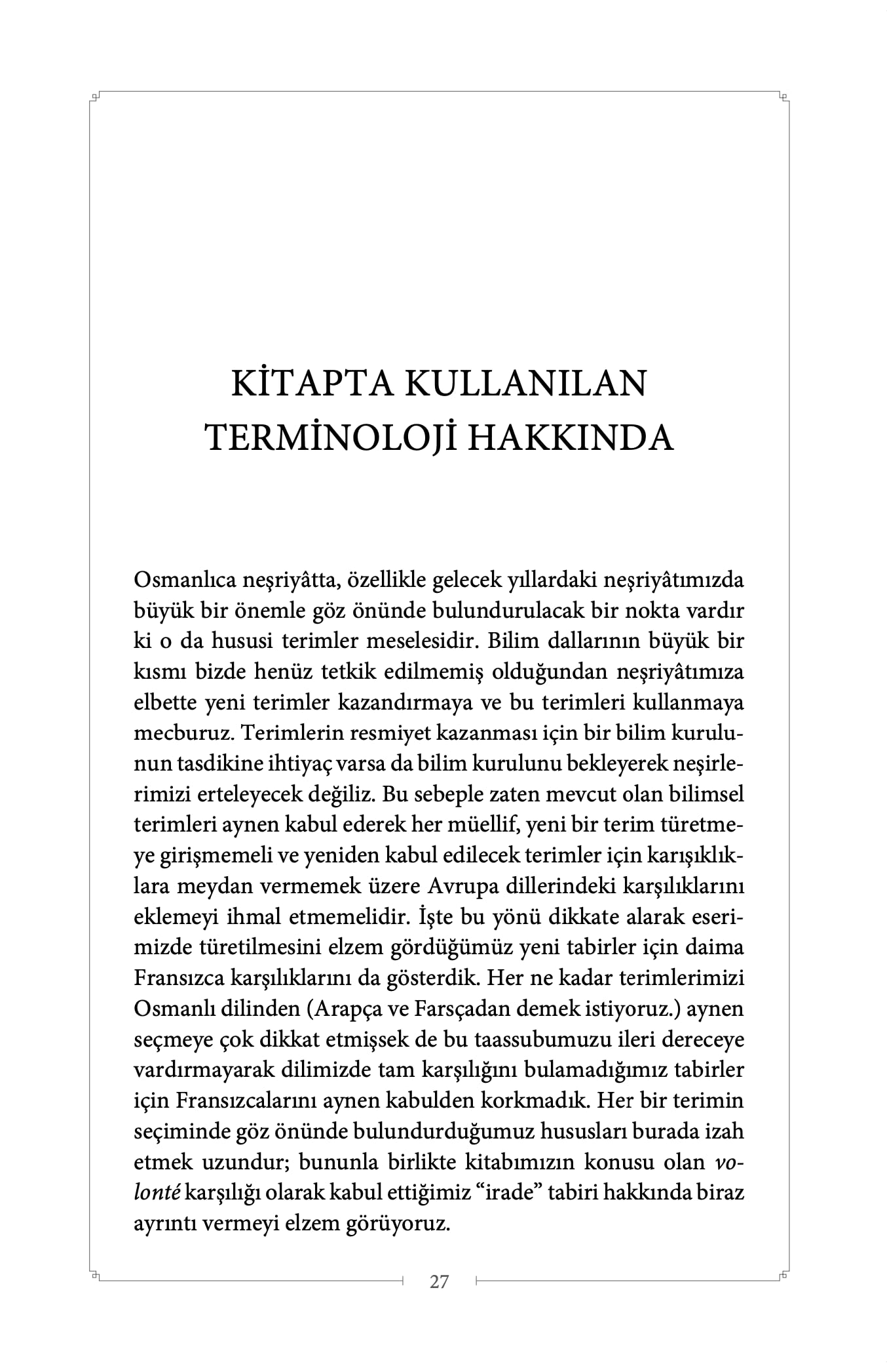 İrade Terbiyesi