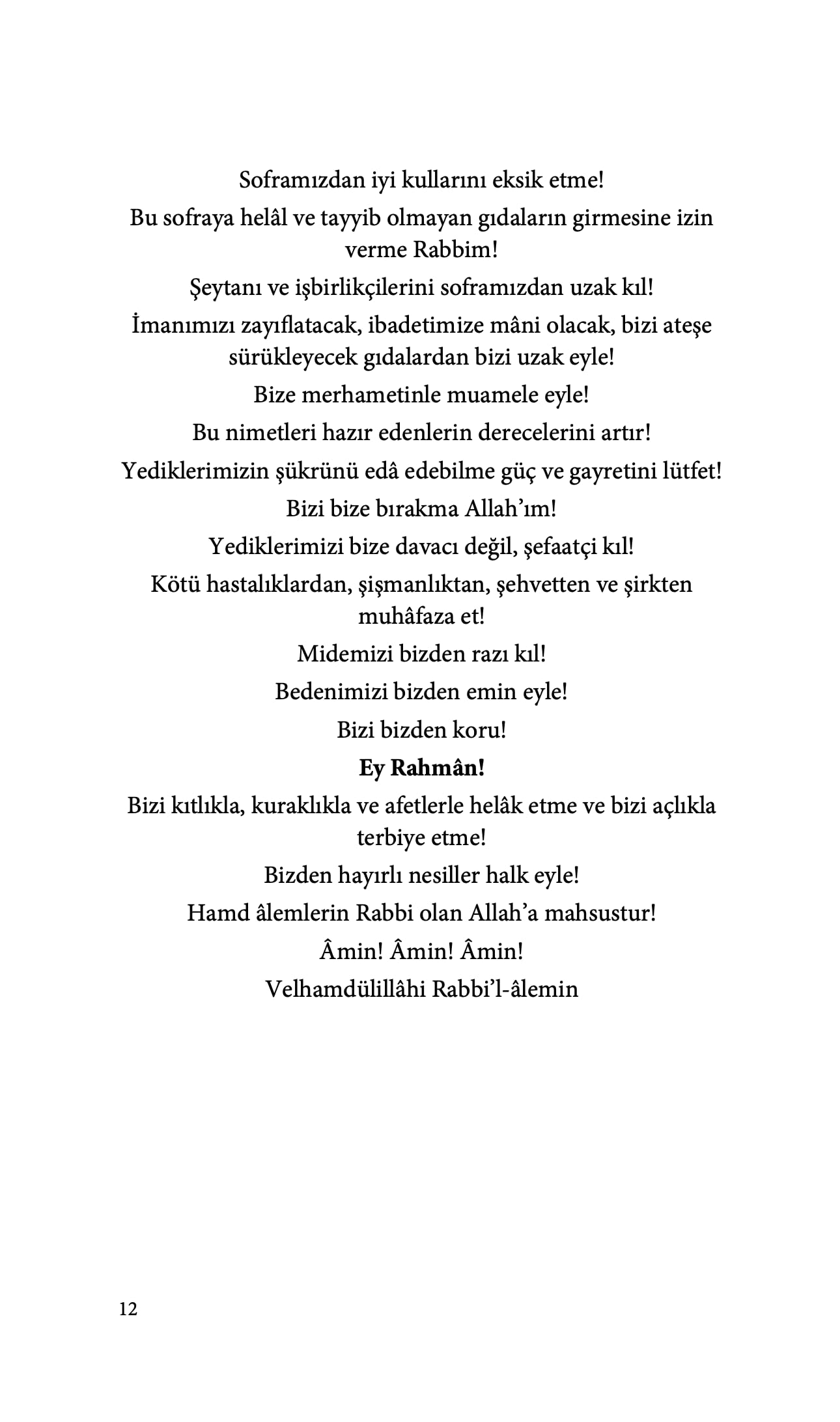 Müslüman’ın Diyeti