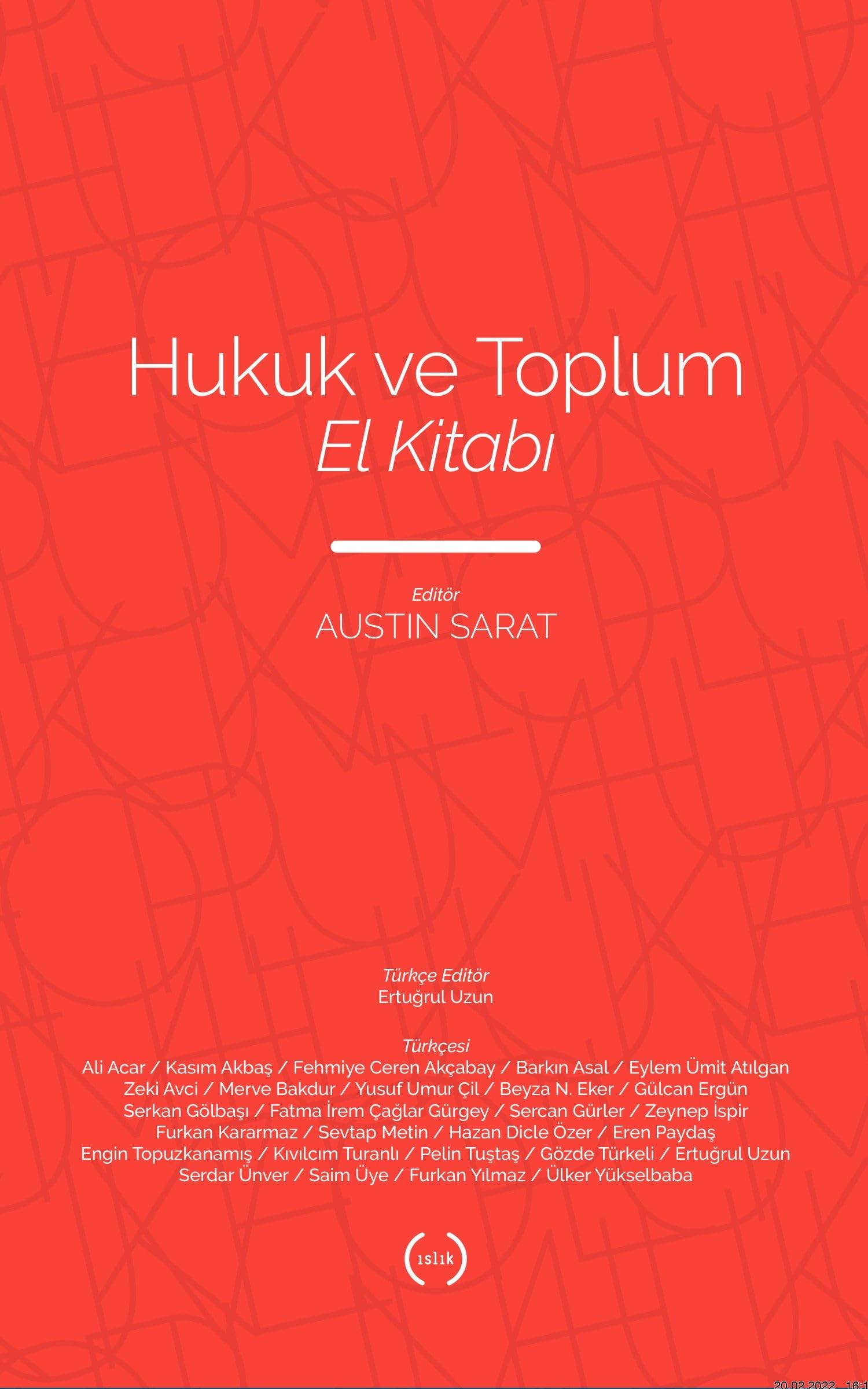 Hukuk ve Toplum El Kitabı