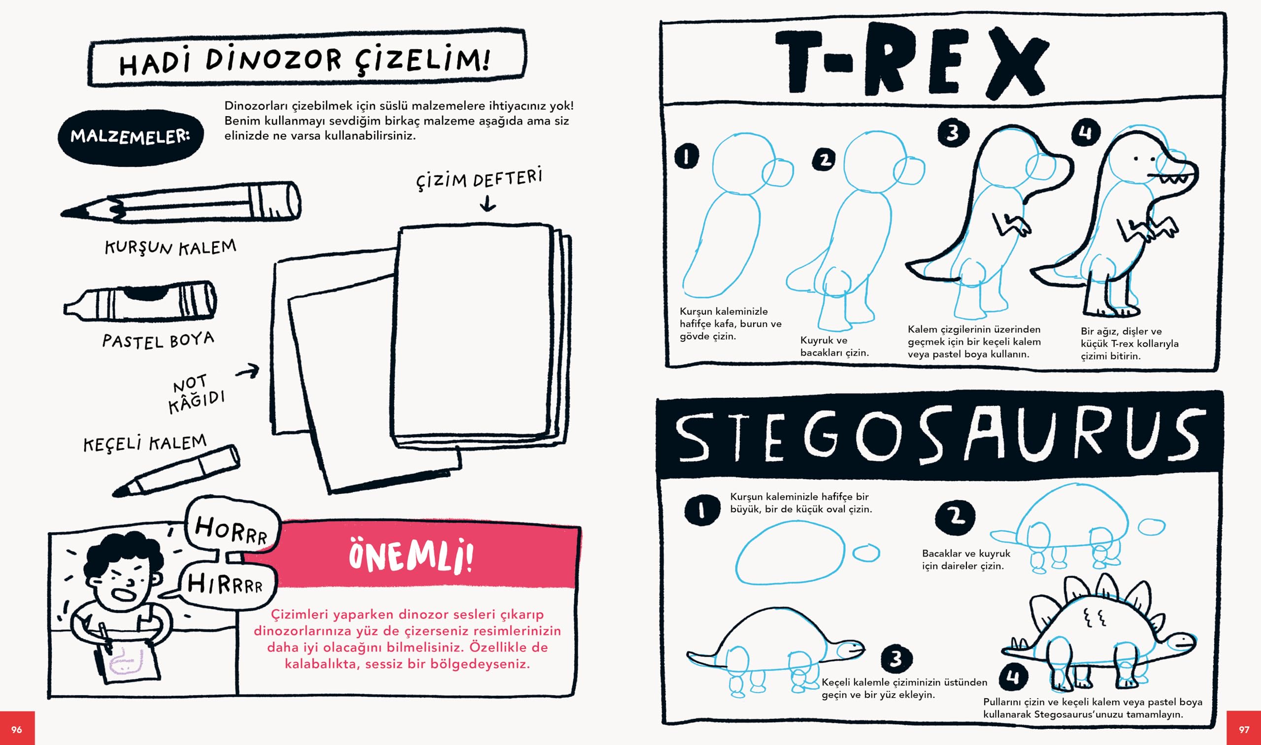 Dinozorlar ve Diğer Tarih Öncesi Canavarlar Hakkında Muhteşem Ötesi Bilgiler!: Everything Awesome About Dinosaurs and Other Prehistoric Beasts!