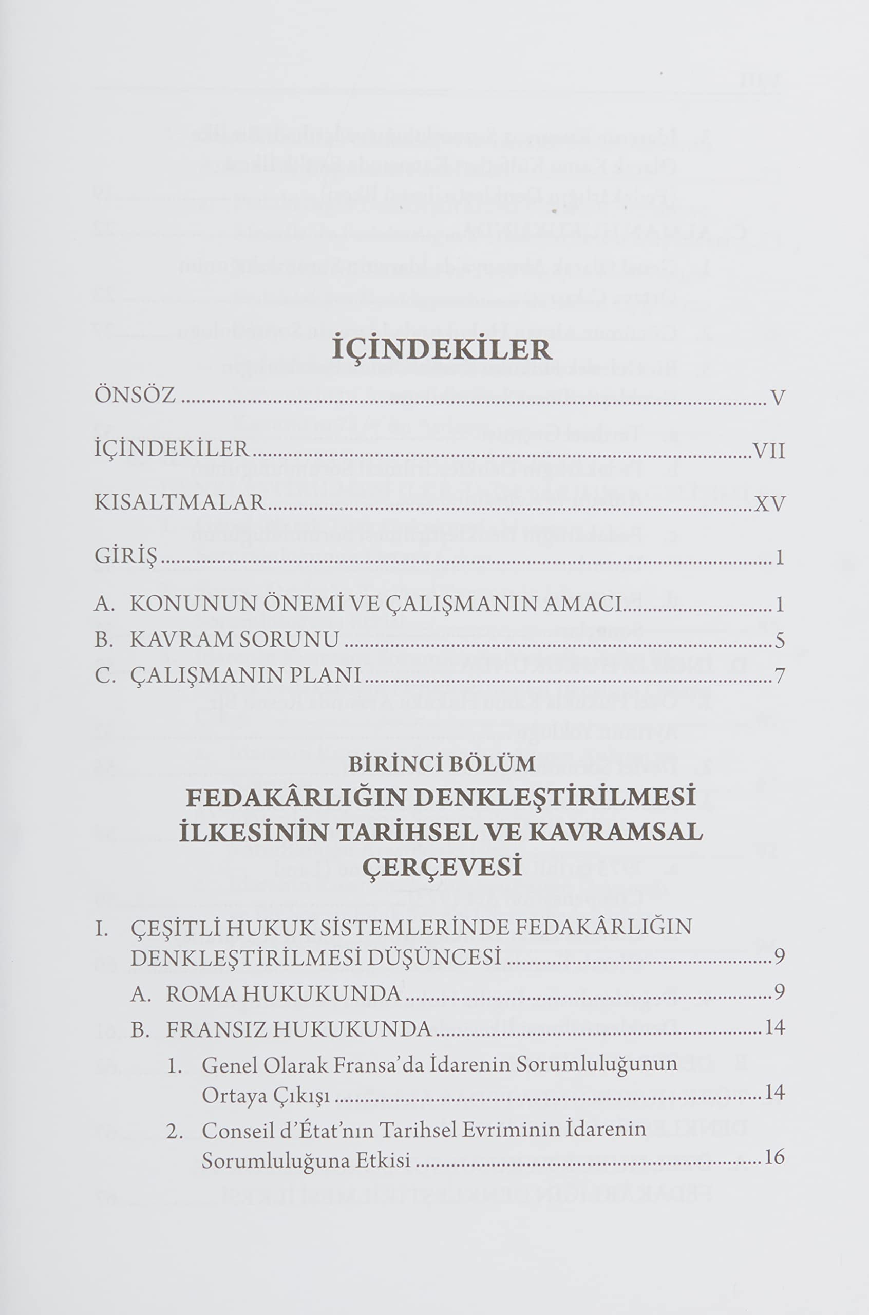 İdare Hukukunda Fedakarlığın Denkleştirilmesi İlkesi