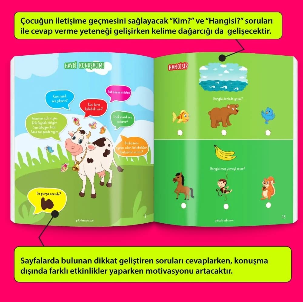Konuşturan Kitap Serisi YAZ-SİL Kitaplar (Türkçede En Çok Kullanılan 1000 Kelime)