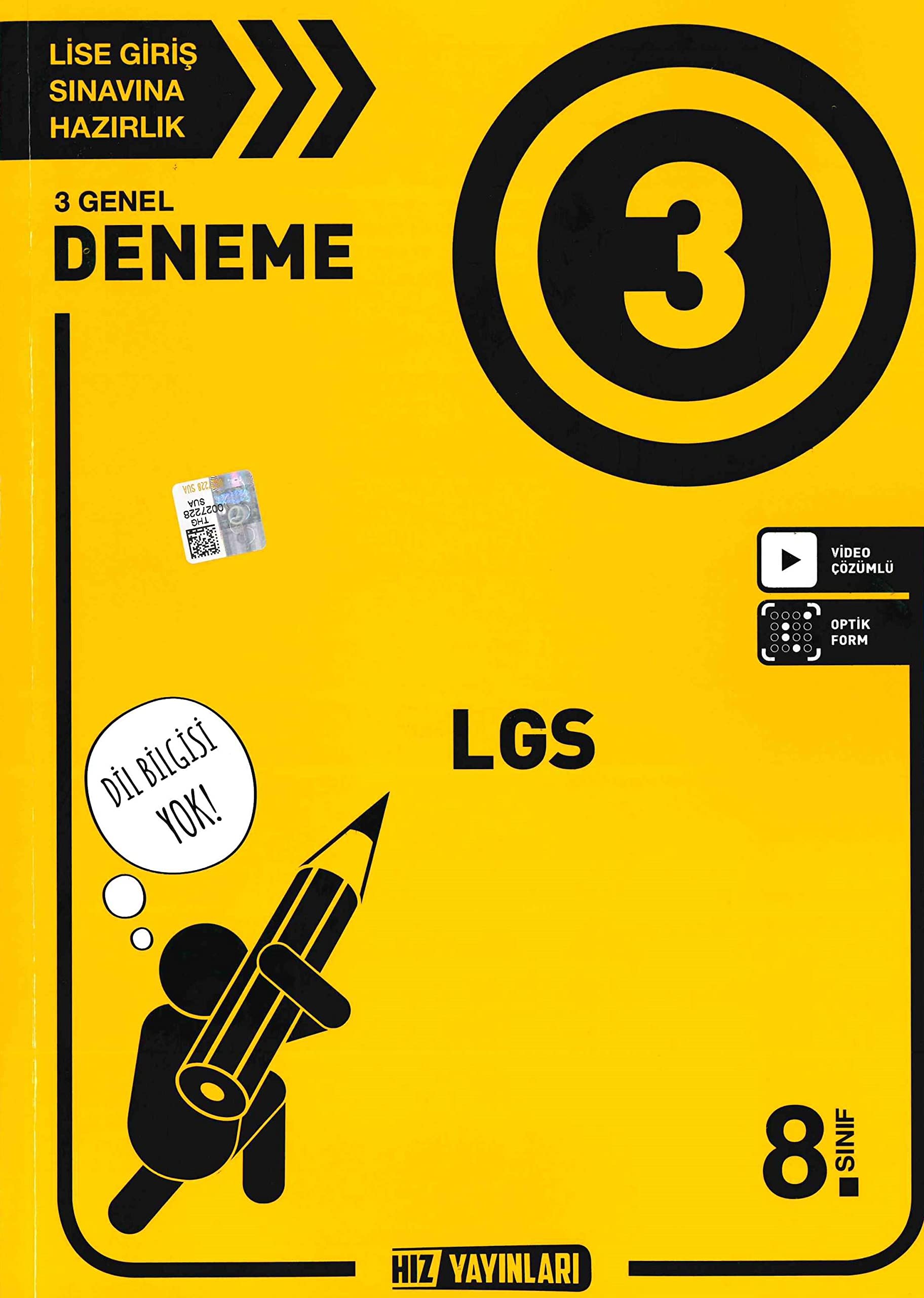 8 Sınıf LGS 3 Deneme Hız Yayınları