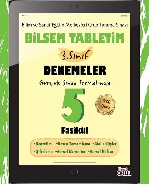 Bilsem Tabletim 3. Sınıf Denemeler 5 Fasikül (Kapak değişebilir)