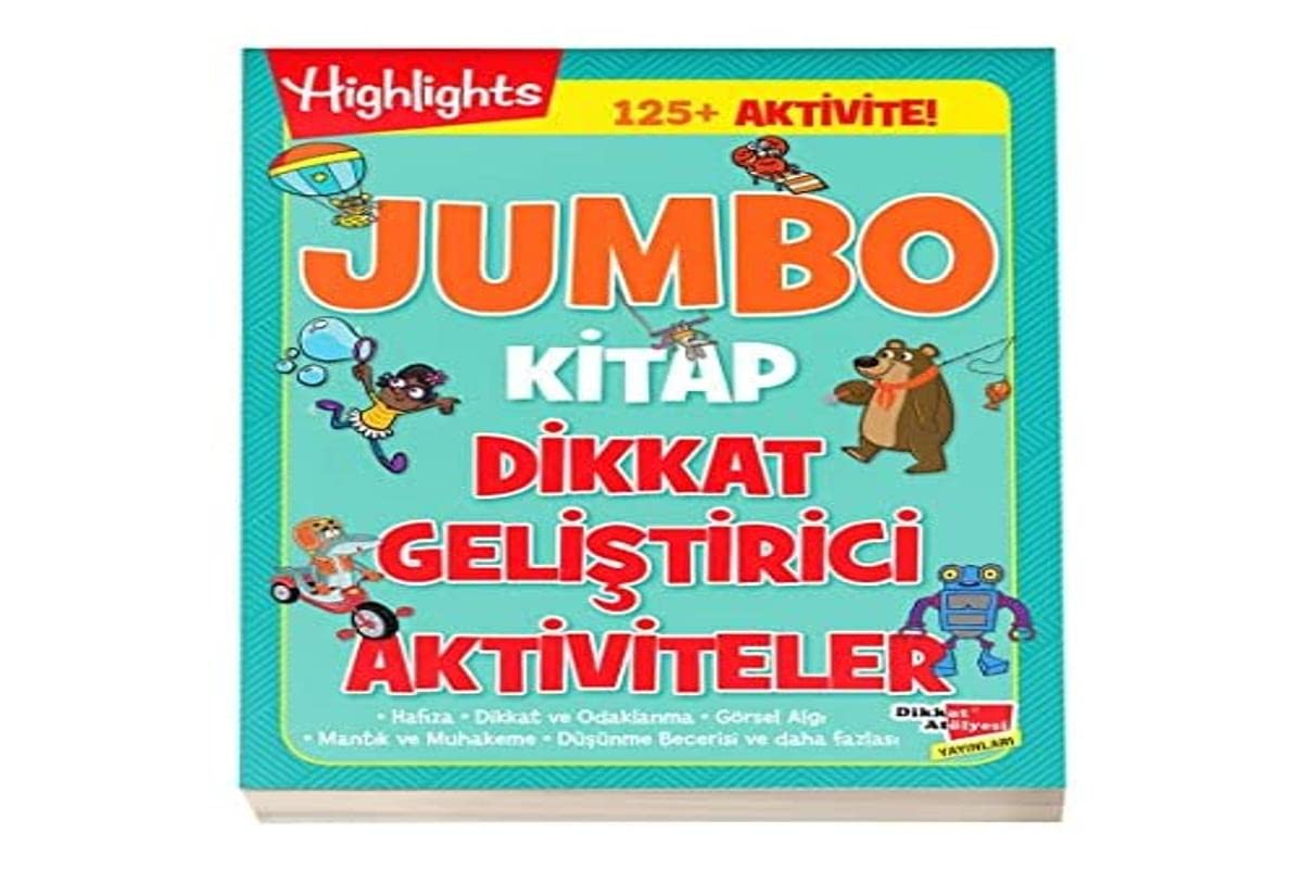 Jumbo Kitap Dikkat Geliştirici Aktiviteler (Kapak Değişebilir)