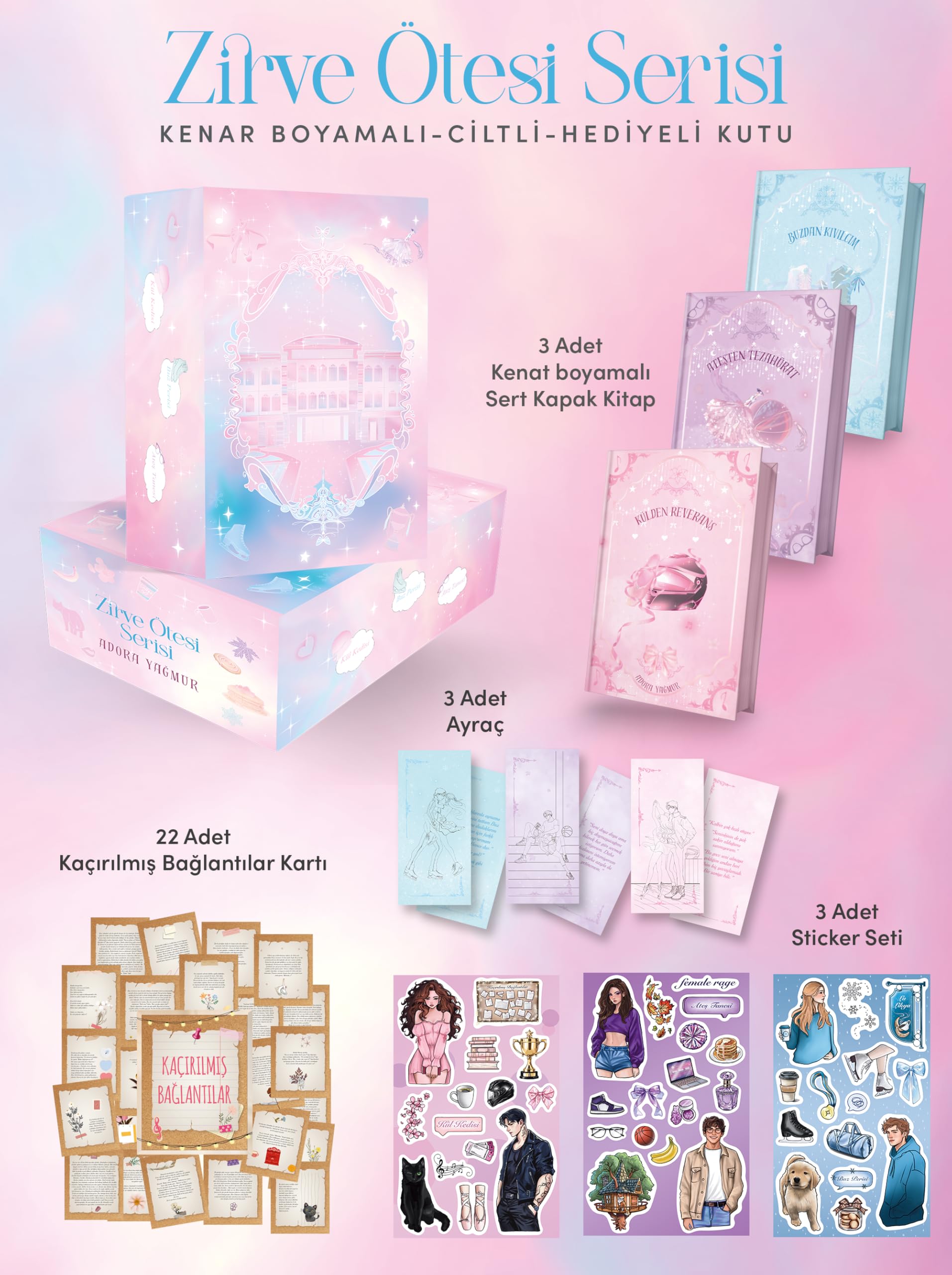Zirve Ötesi Serisi Yan Boyamalı Set (3 Kitap – Ciltli + Kutulu)