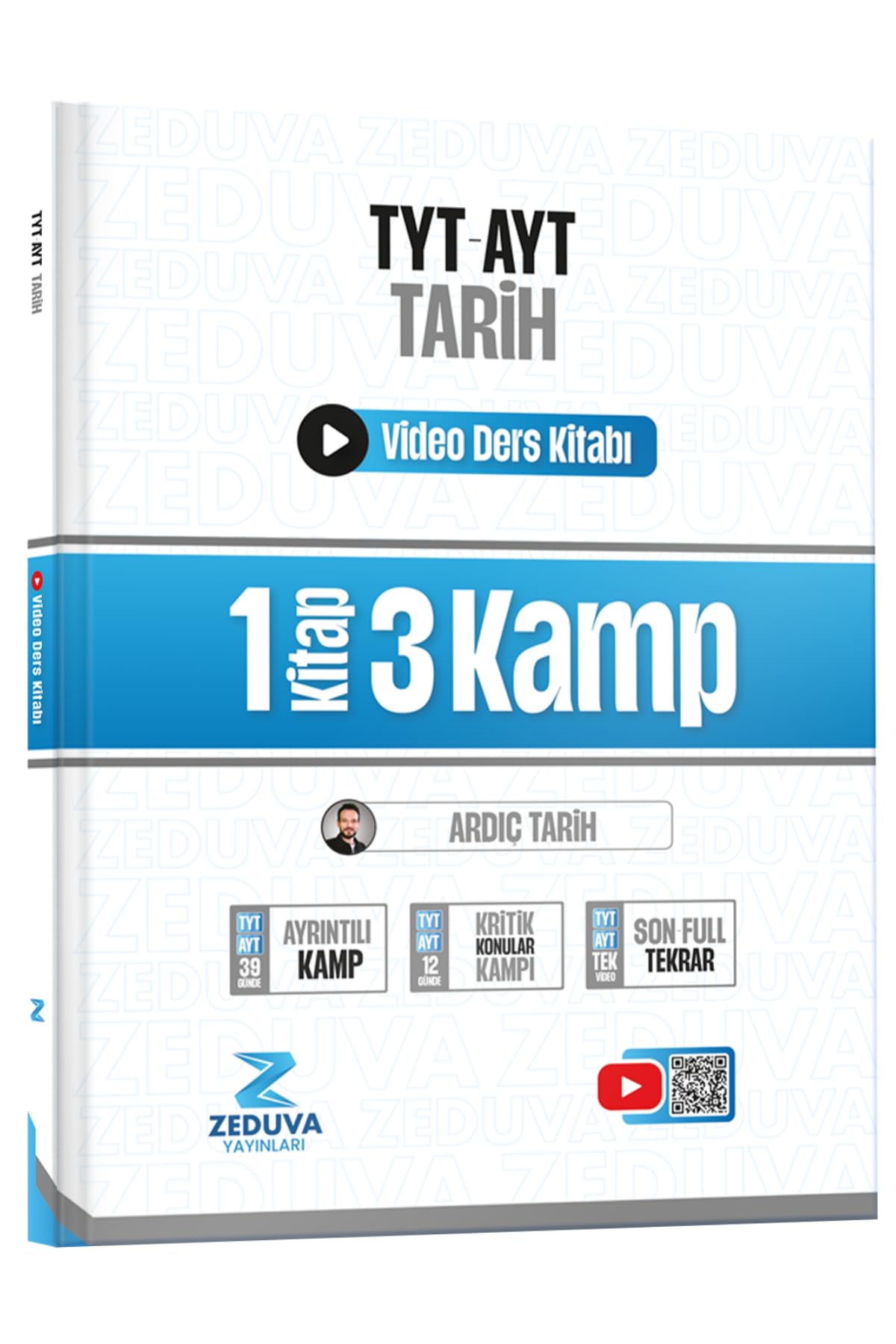 Zeduva Yayınları Ardıç Tarih TYT-AYT Tarih 1 Kitap 3 Kamp Video Ders Kitabı
