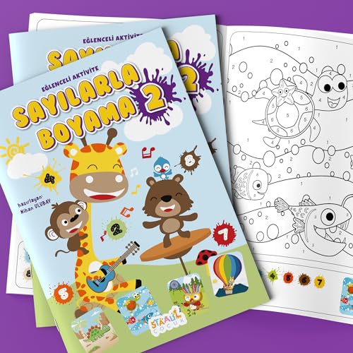 Kodlamalı Eğlenceli Aktivite - Sayılarla Boyama Kitabı 1